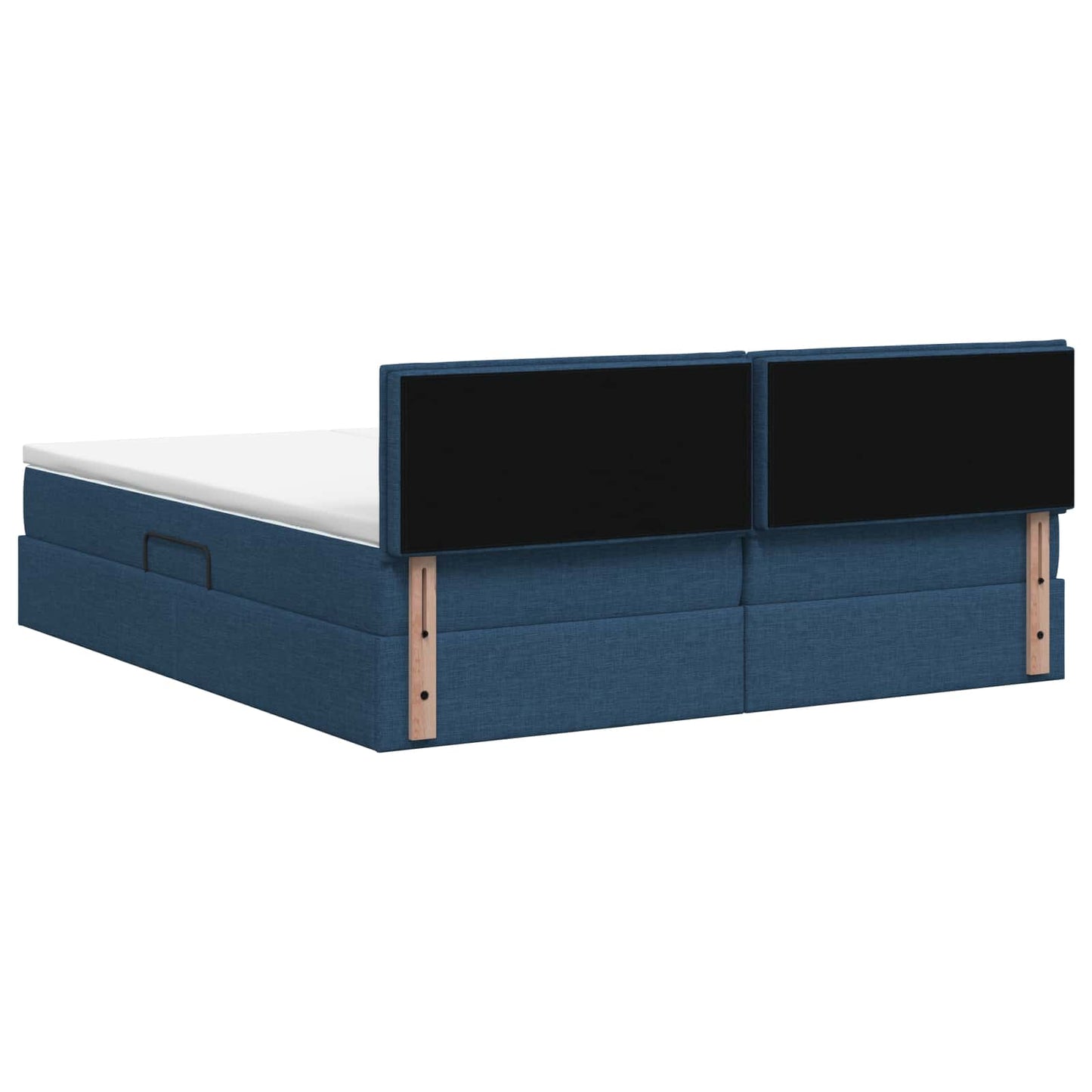 Opslag bed met hoofdeinde 2 st Blauw Nep Leer is nu te koop bij PeponiXL, paradijselijk wonen!