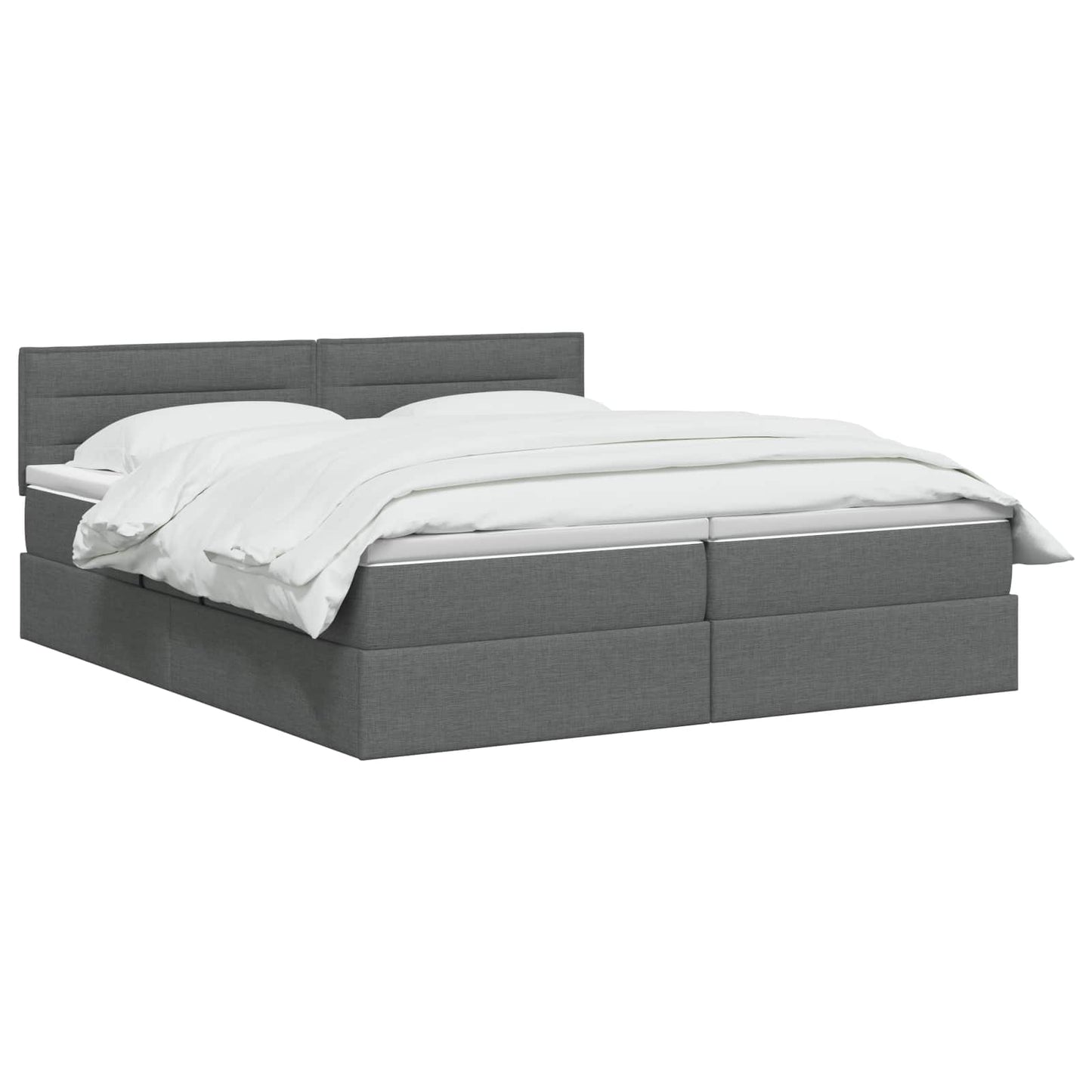 Opslag bed met hoofdeinde 2 st Donkergrijs Nep Leer is nu te koop bij PeponiXL, paradijselijk wonen!