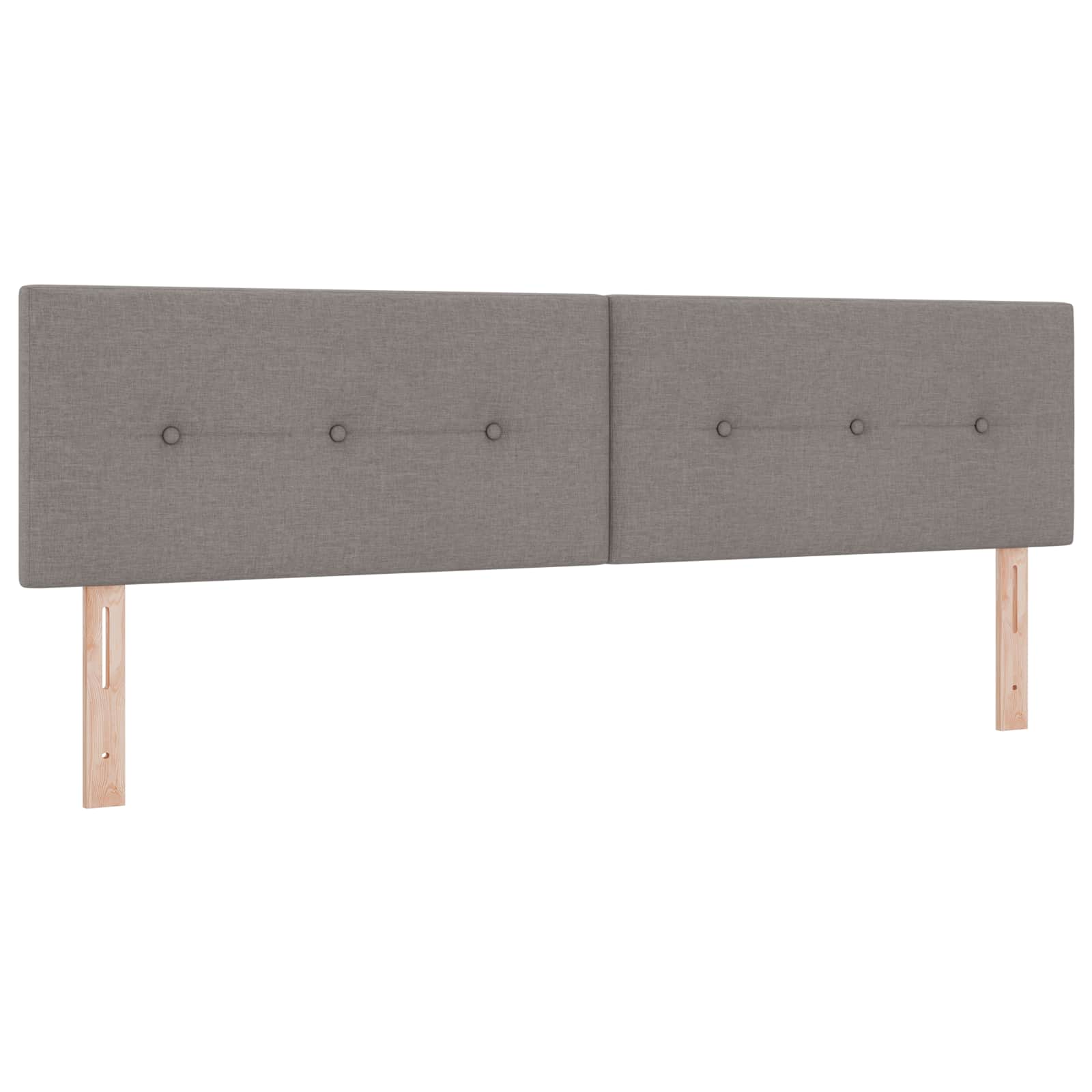 Opslag bed met hoofdeinde 2 st Taupe Nep Leer is nu te koop bij PeponiXL, paradijselijk wonen!