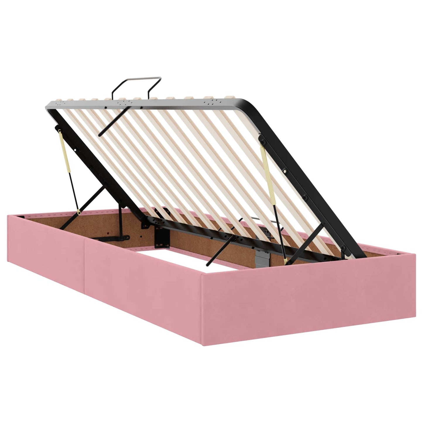 Opslag bed met hoofdeinde 2 st Roze is nu te koop bij PeponiXL, paradijselijk wonen!