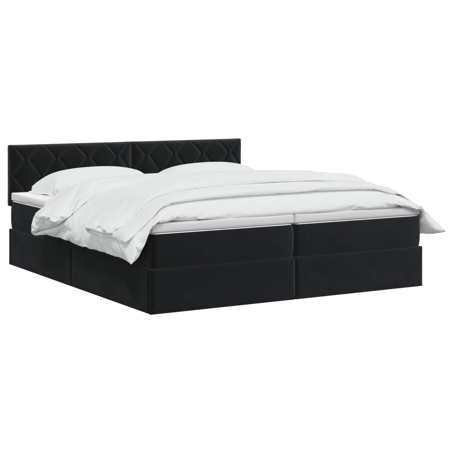 Opslag bed met hoofdeinde 2 st Zwart is nu te koop bij PeponiXL, paradijselijk wonen!