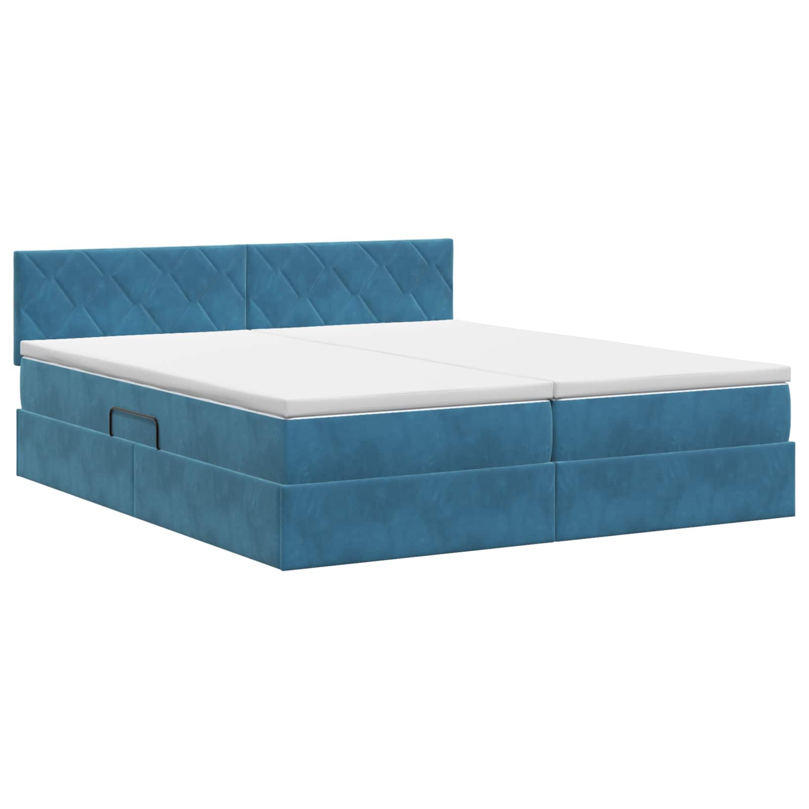 Opslag bed met hoofdeinde 2 st Donkerblauw is nu te koop bij PeponiXL, paradijselijk wonen!