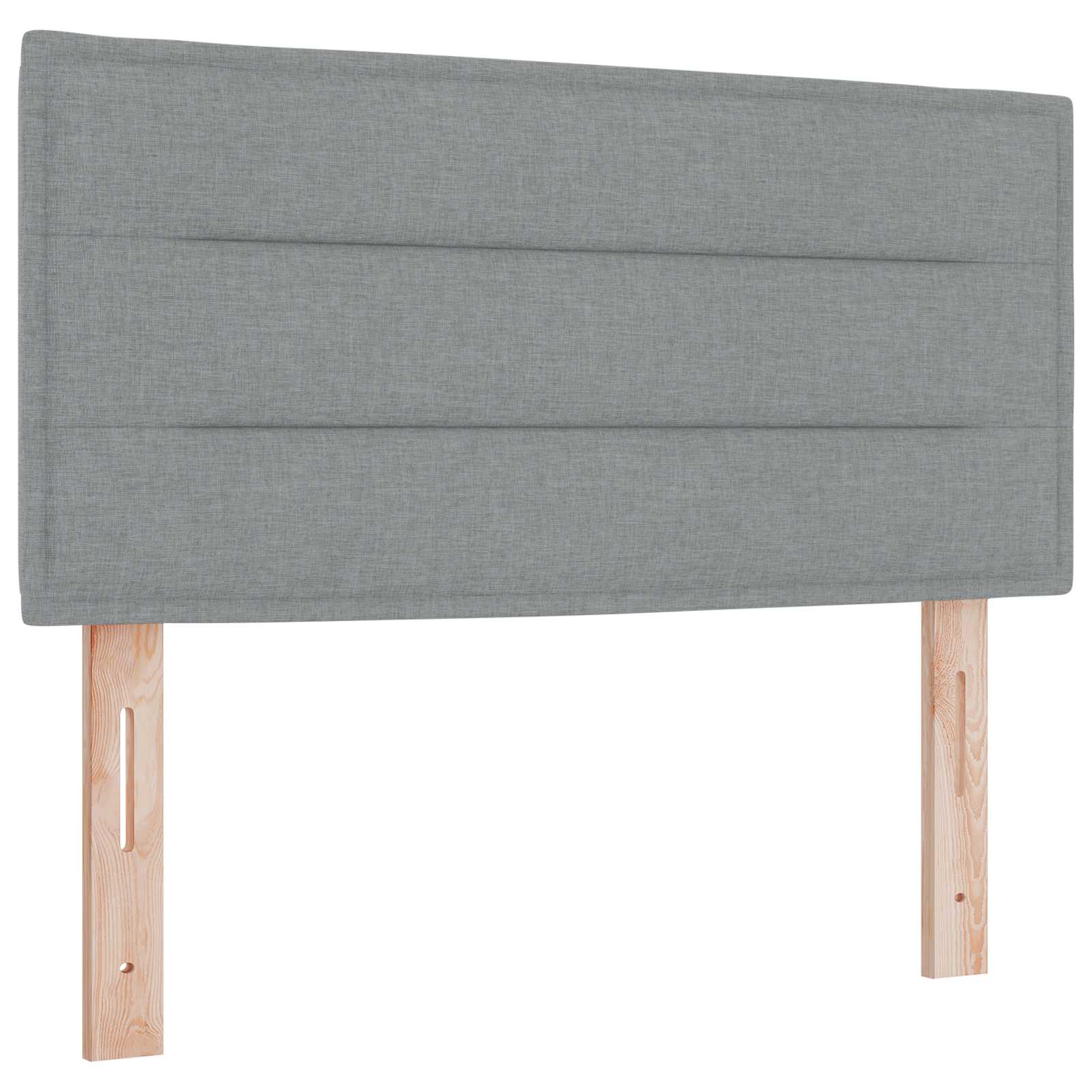 LED Opslagbed met Matras Lichtgrijs 90 x 190 cm Stof is nu te koop bij PeponiXL, paradijselijk wonen!