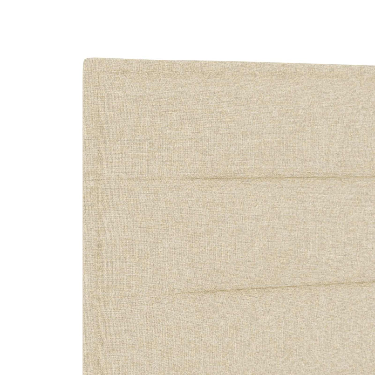 LED Opslagbed met Matras Crèmekleurig 90 x 200 cm Stof