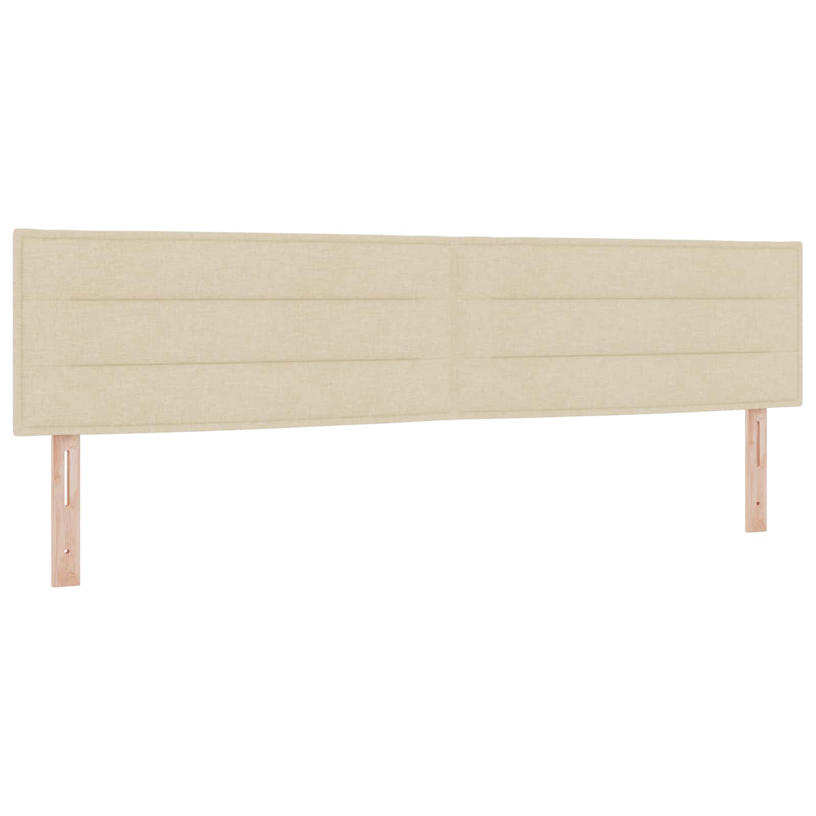 LED Opslagbed met Matras Crèmekleurig 200 x 200 cm Stof is nu te koop bij PeponiXL, paradijselijk wonen!