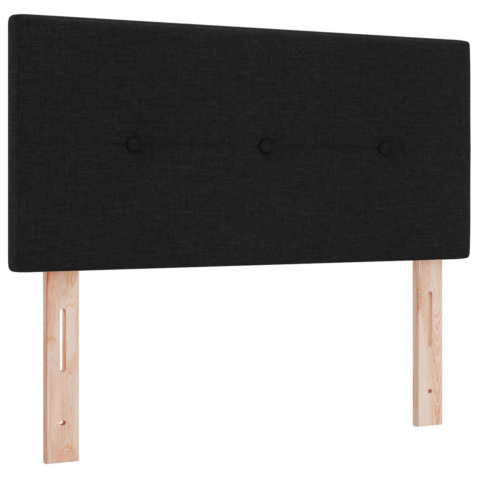 LED Opslagbed met Matras Zwart 90 x 190 cm Stof is nu te koop bij PeponiXL, paradijselijk wonen!