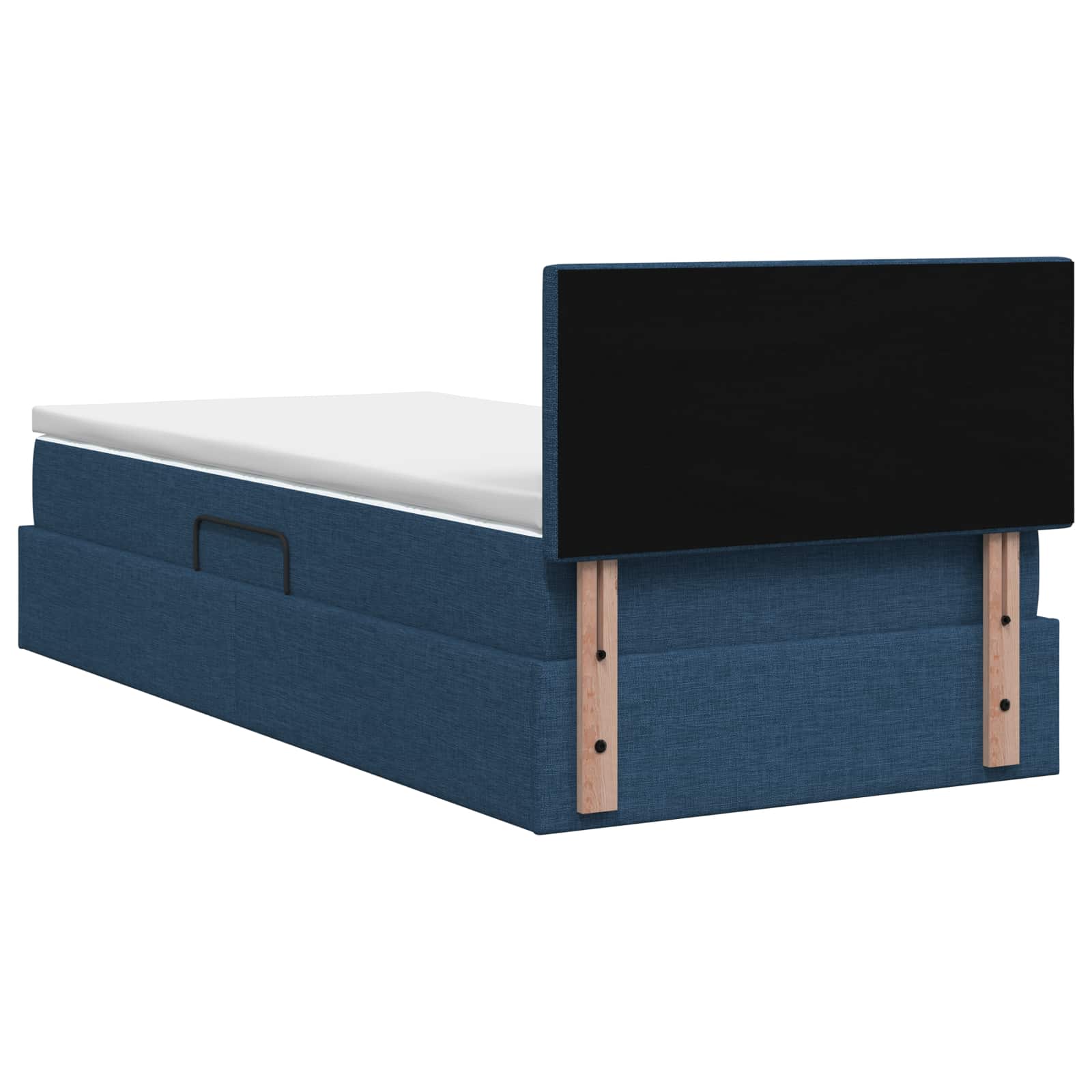 LED Opslagbed met Matras Blauw 90 x 200 cm Stof is nu te koop bij PeponiXL, paradijselijk wonen!