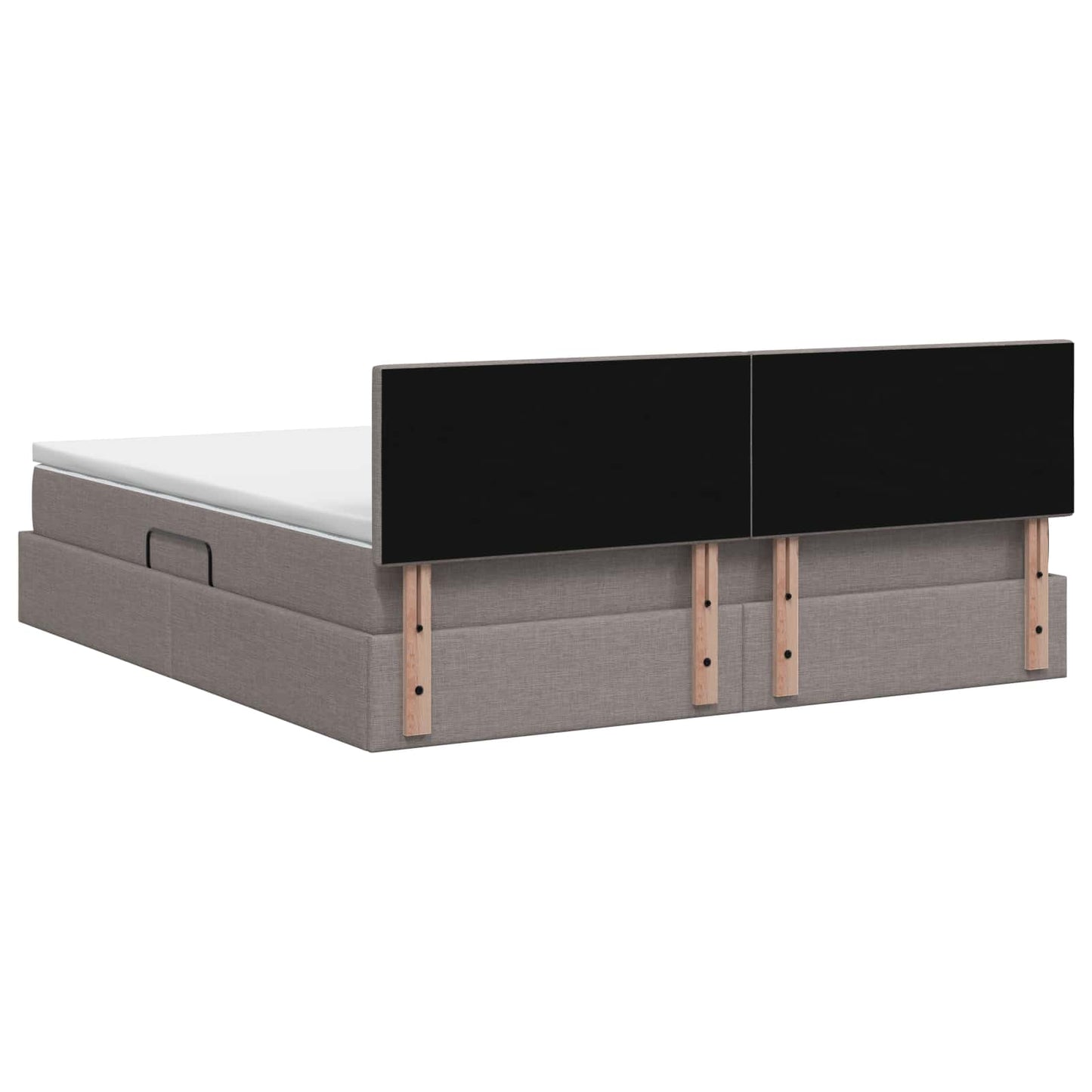 LED Opslagbed met Matras Taupe 180 x 200 cm Stof is nu te koop bij PeponiXL, paradijselijk wonen!