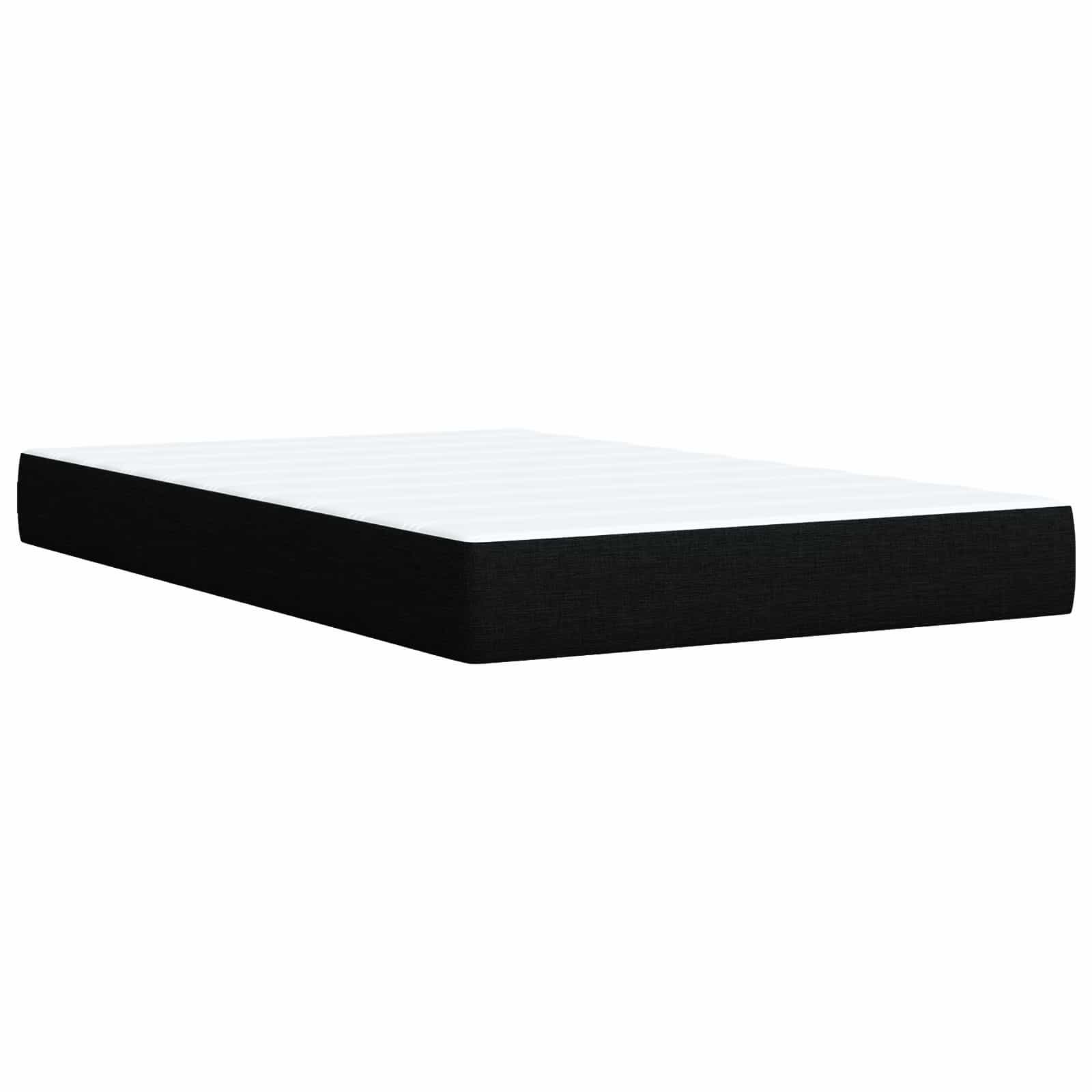 LED Opslagbed met Matras Zwart 120 x 200 cm Stof is nu te koop bij PeponiXL, paradijselijk wonen!