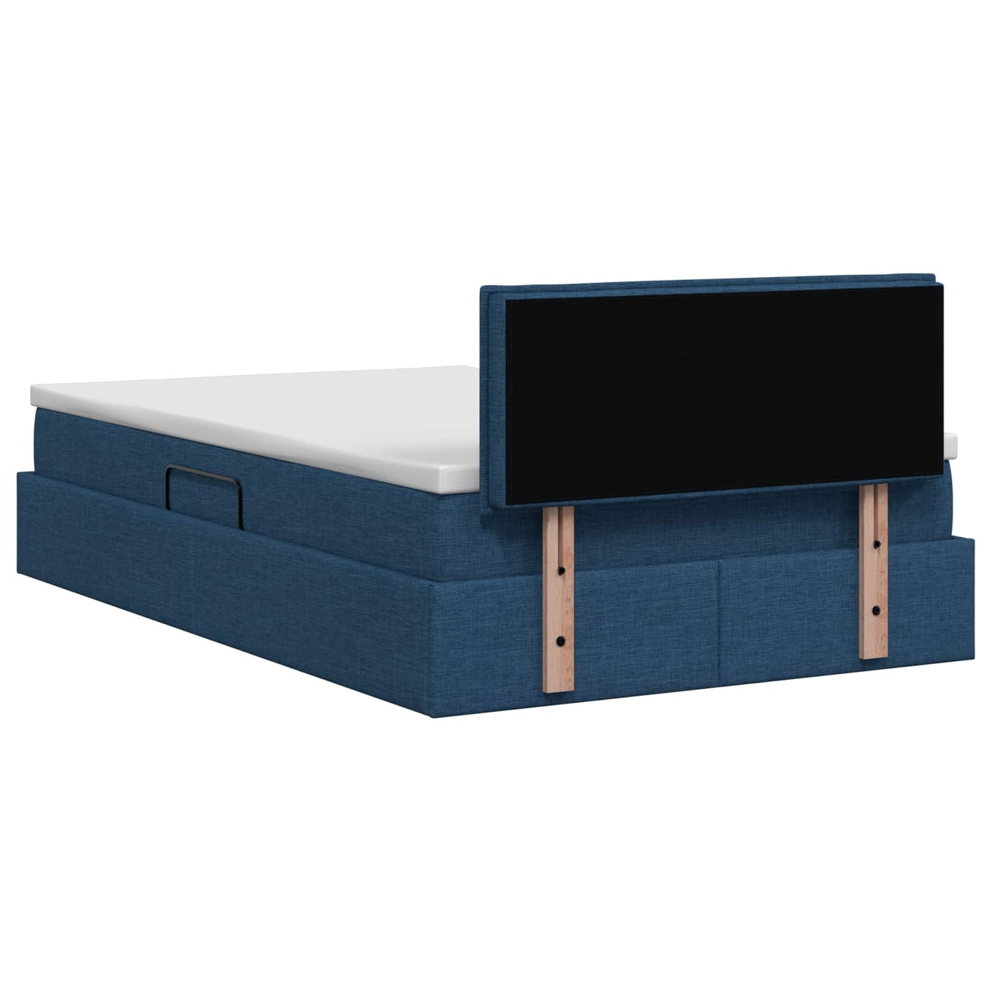 LED Opslagbed met Matras Blauw 120 x 200 cm Stof is nu te koop bij PeponiXL, paradijselijk wonen!