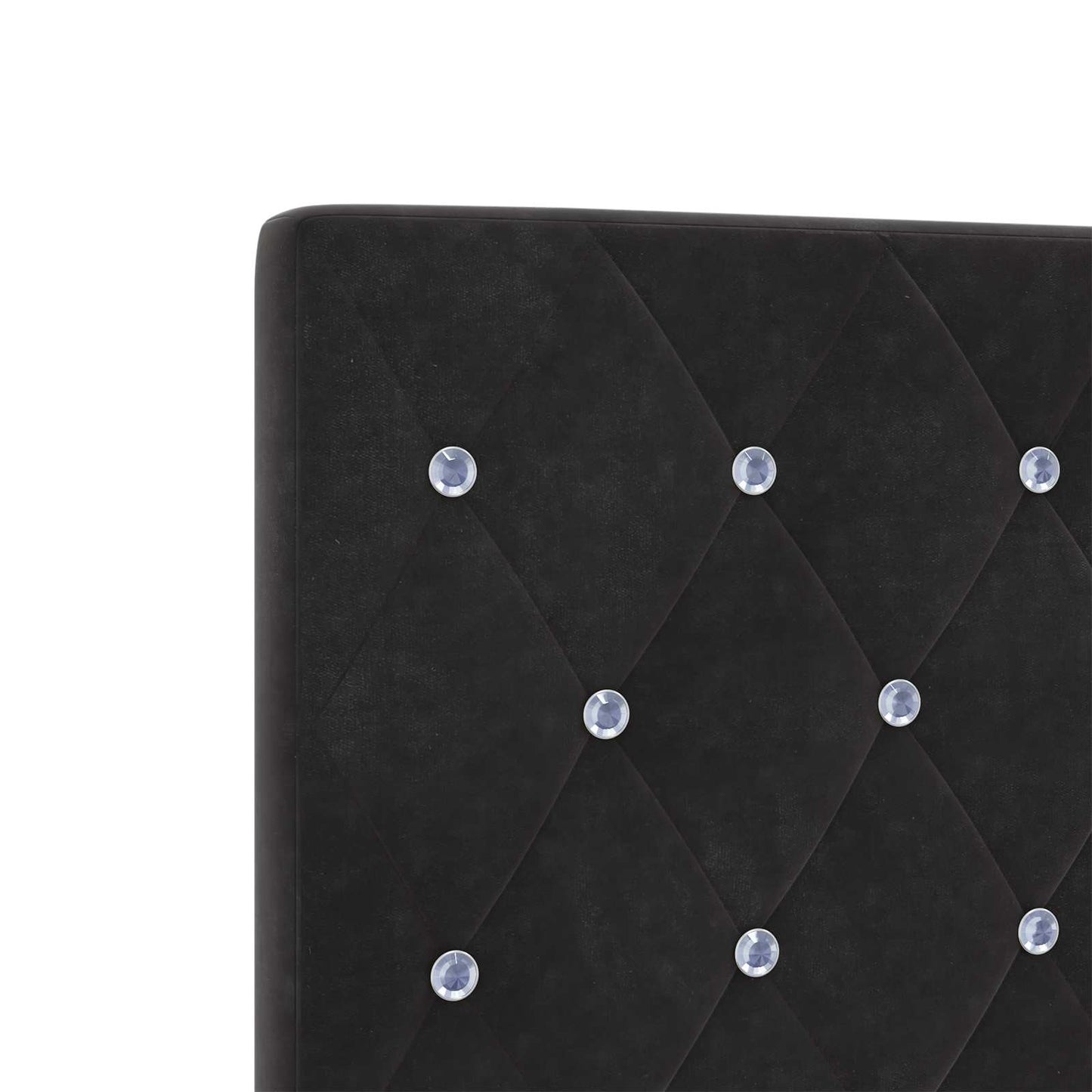 LED Opslagbed met Matras Zwart 100 x 200 cm Fluweel is nu te koop bij PeponiXL, paradijselijk wonen!