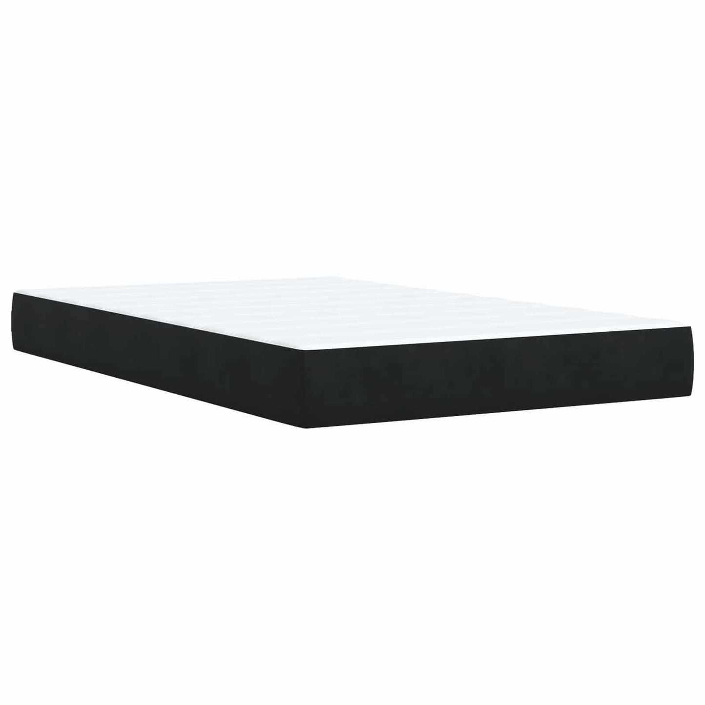 LED Opslagbed met Matras Zwart 120 x 200 cm Fluweel is nu te koop bij PeponiXL, paradijselijk wonen!