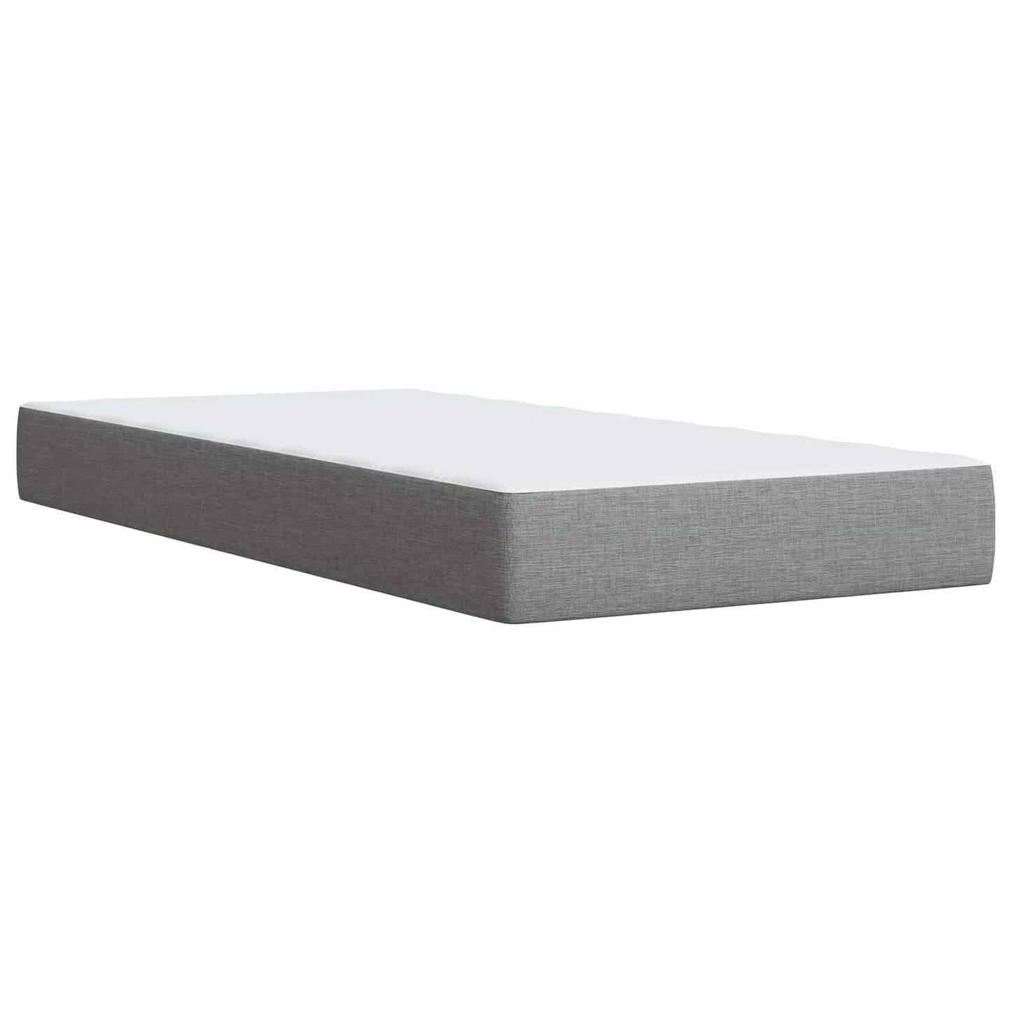 Opslag bed met matras met opslag Lichtgrijs 100 x 200 cm Stof is nu te koop bij PeponiXL, paradijselijk wonen!