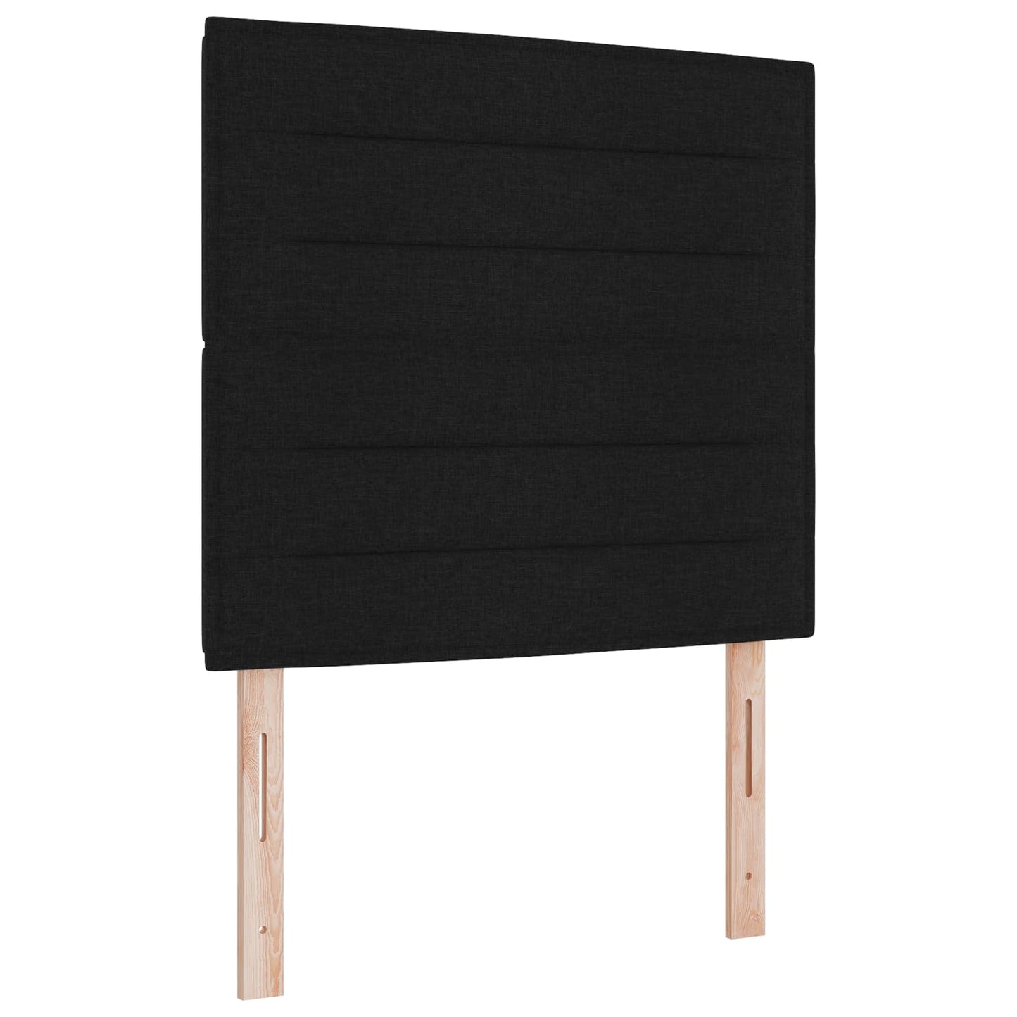 Opslag bed met matras met hoofdeinde Zwart 100 x 200 cm Stof is nu te koop bij PeponiXL, paradijselijk wonen!