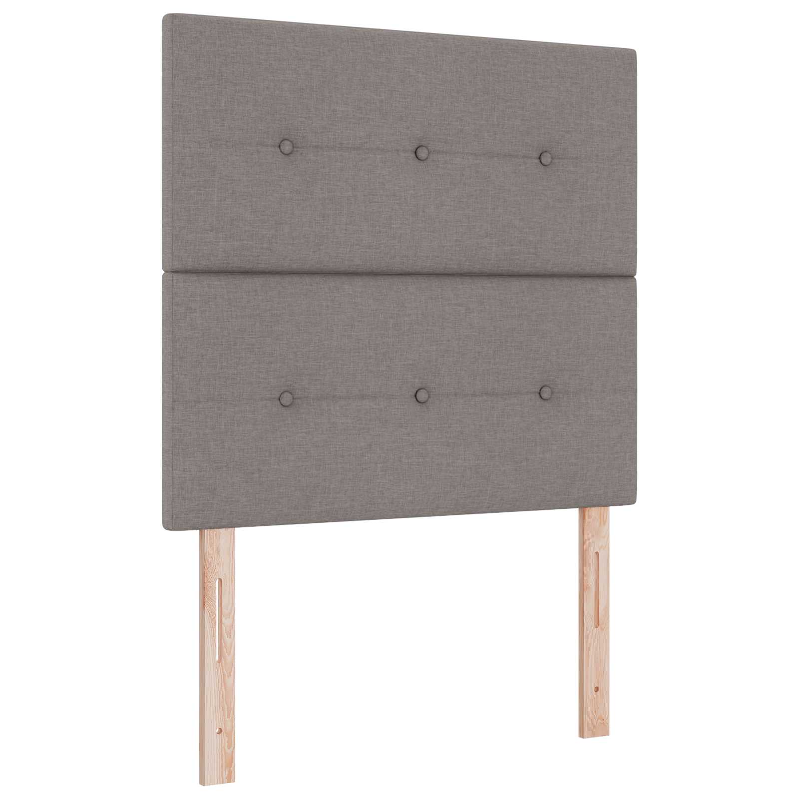 Opslag bed met matras met hoofdeinde Taupe 120 x 200 cm Stof is nu te koop bij PeponiXL, paradijselijk wonen!