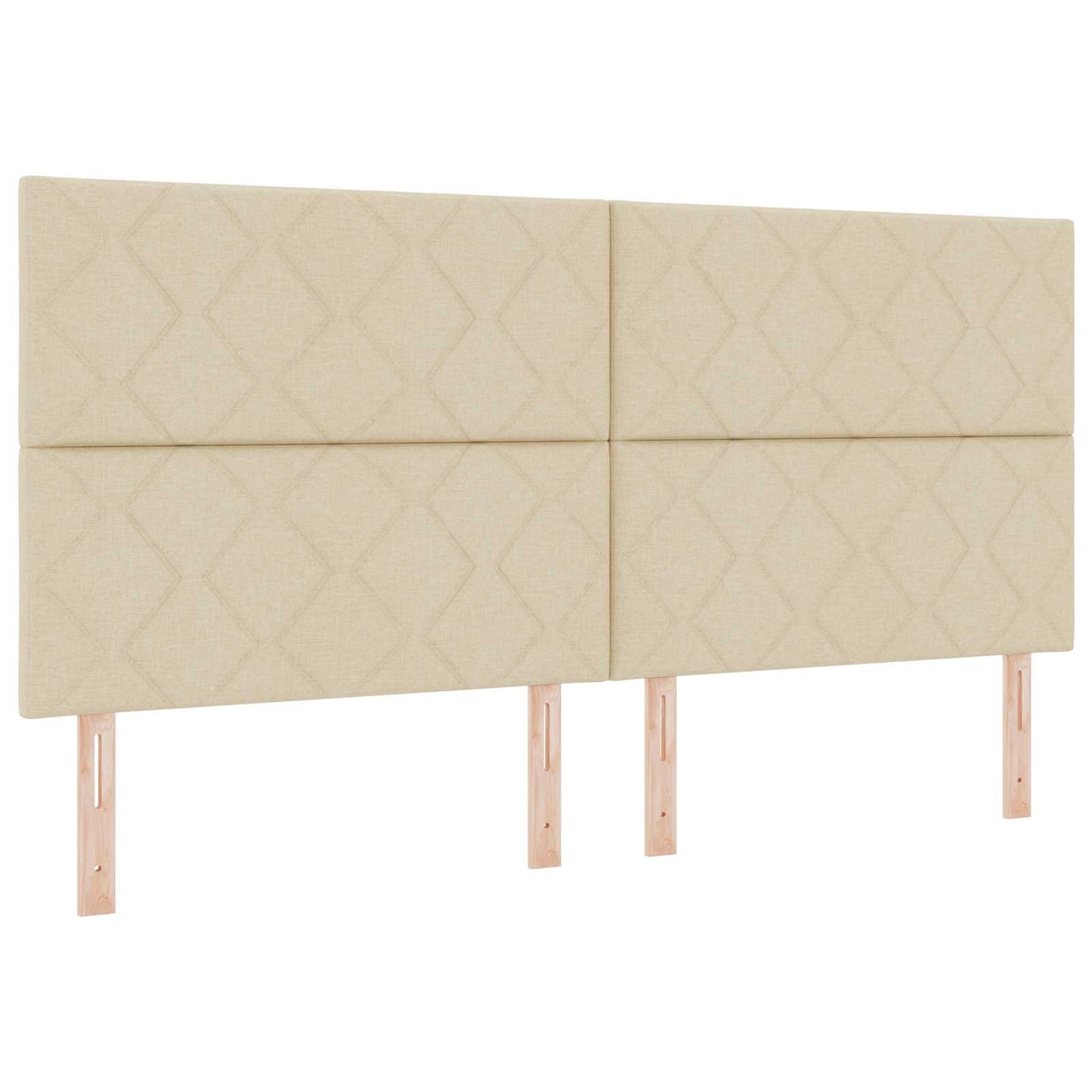 Opslag bed met matras met opslag Crèmekleurig 200 x 200 cm Stof is nu te koop bij PeponiXL, paradijselijk wonen!