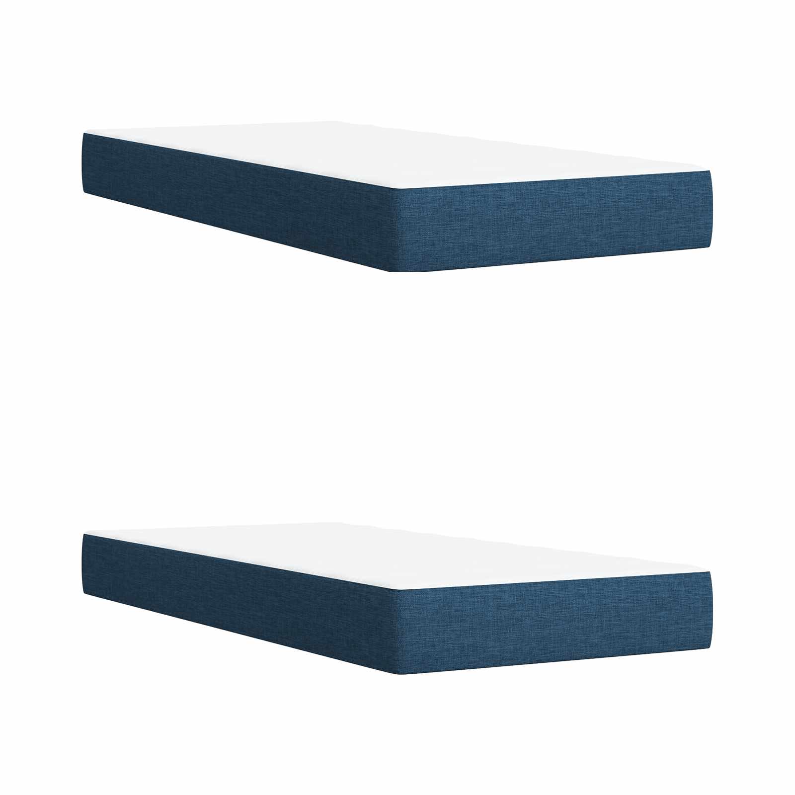 Opslag bed met matras met hoofdeinde Blauw 200 x 200 cm Stof is nu te koop bij PeponiXL, paradijselijk wonen!