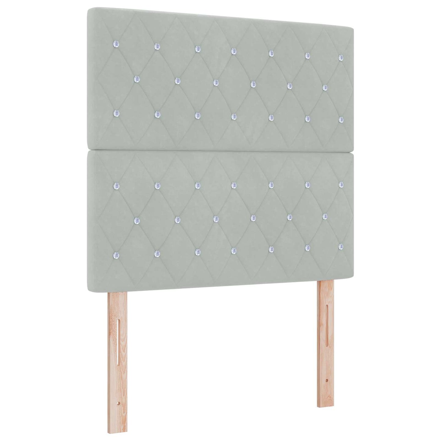 Opslag bed met matras Lichtgrijs 120 x 190 cm Fluweel is nu te koop bij PeponiXL, paradijselijk wonen!