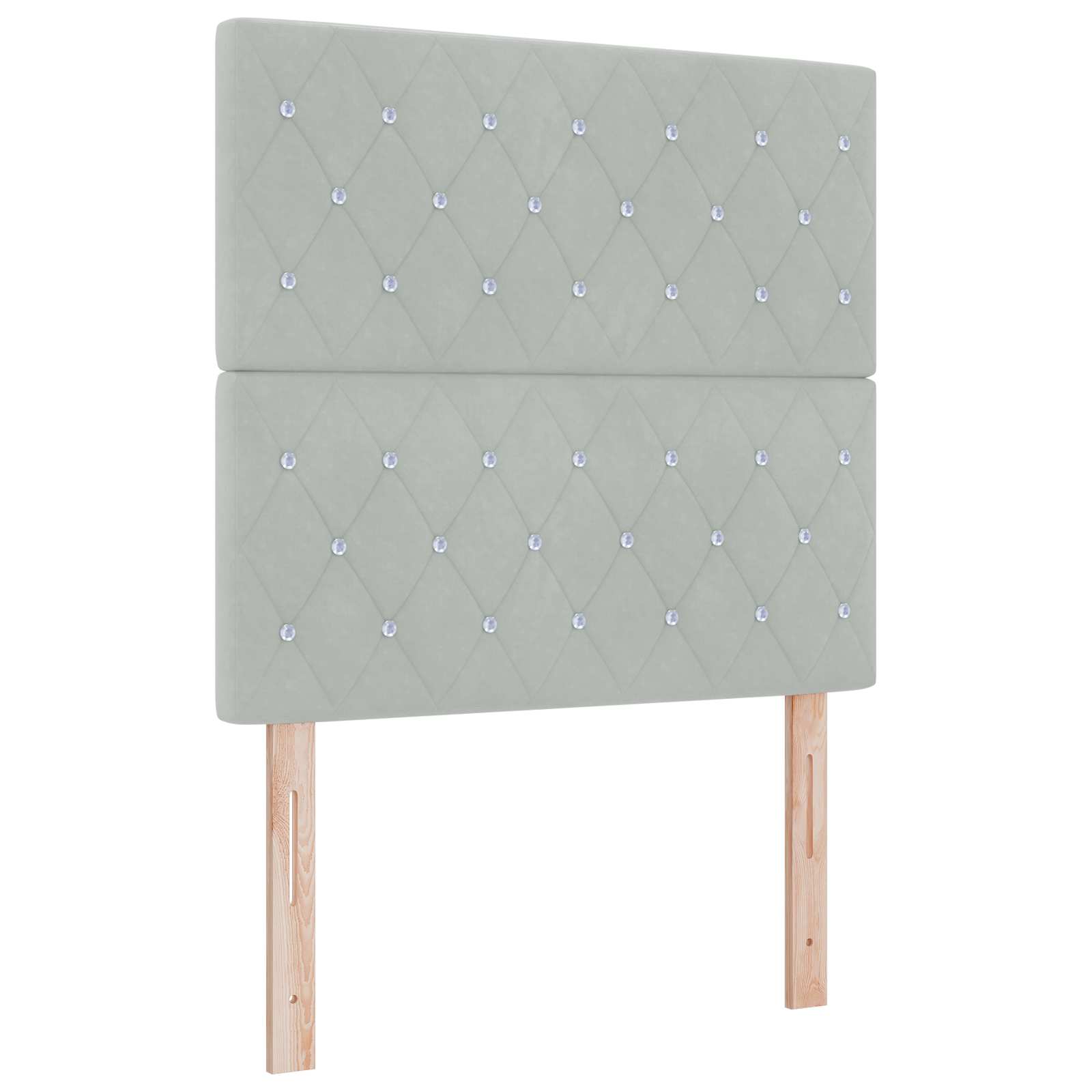 Opslag bed met matras Lichtgrijs 120 x 190 cm Fluweel is nu te koop bij PeponiXL, paradijselijk wonen!