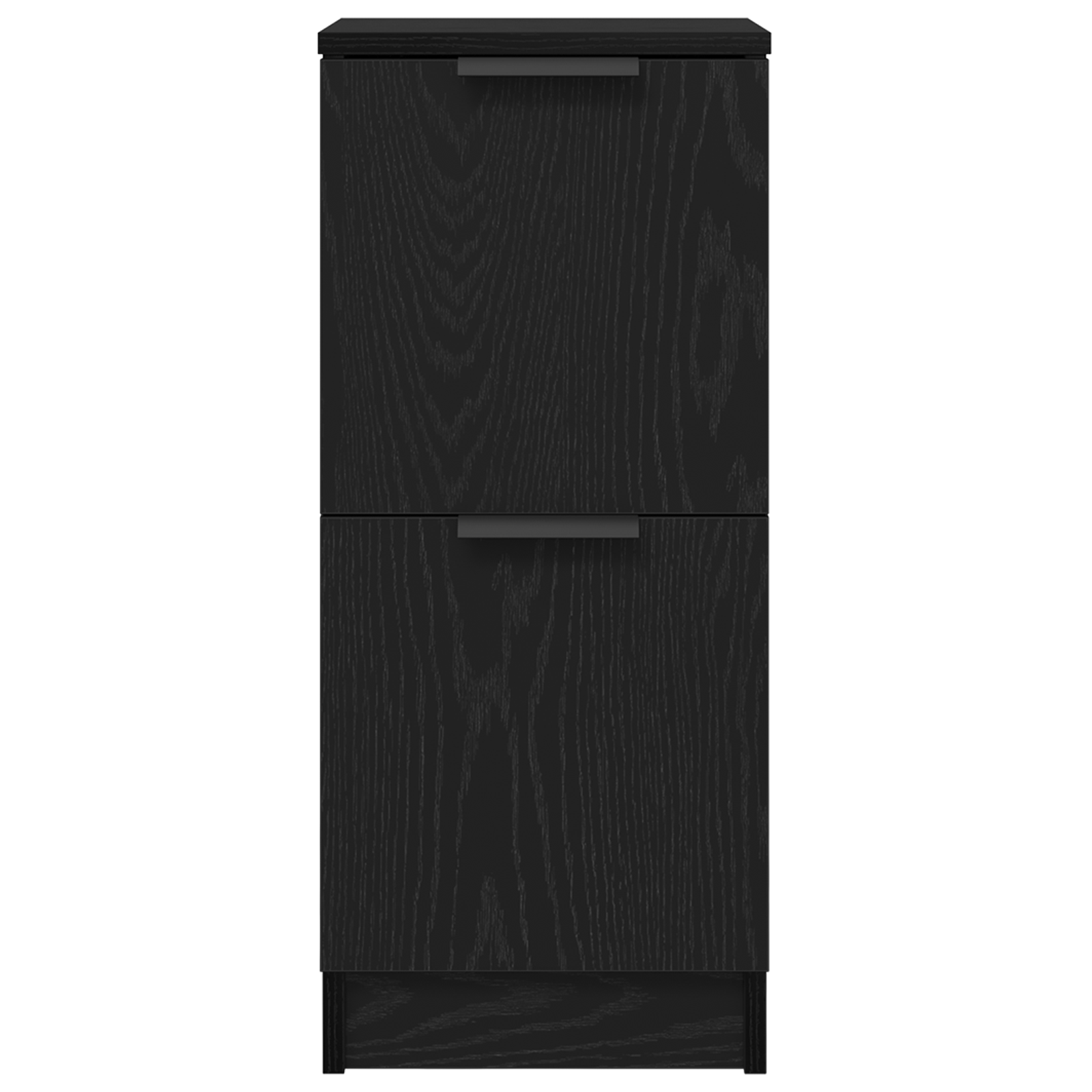 Dressoir 3 pcs Zwart Eiken Bewerkt hout is nu te koop bij PeponiXL, paradijselijk wonen!