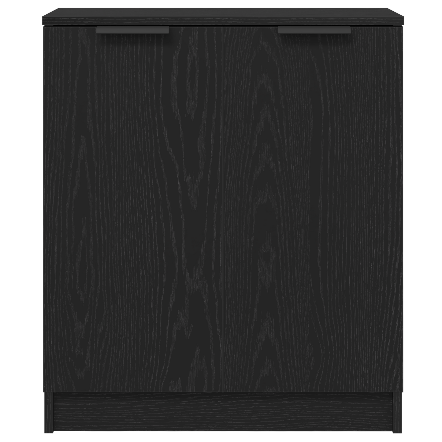 Dressoir 3 pcs Zwart Eiken Bewerkt hout is nu te koop bij PeponiXL, paradijselijk wonen!