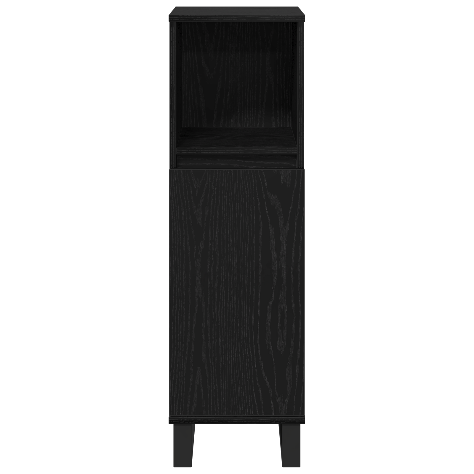Badkamermeubelset 3 pcs Zwart Eiken Geperst Hout en Metaal is nu te koop bij PeponiXL, paradijselijk wonen!