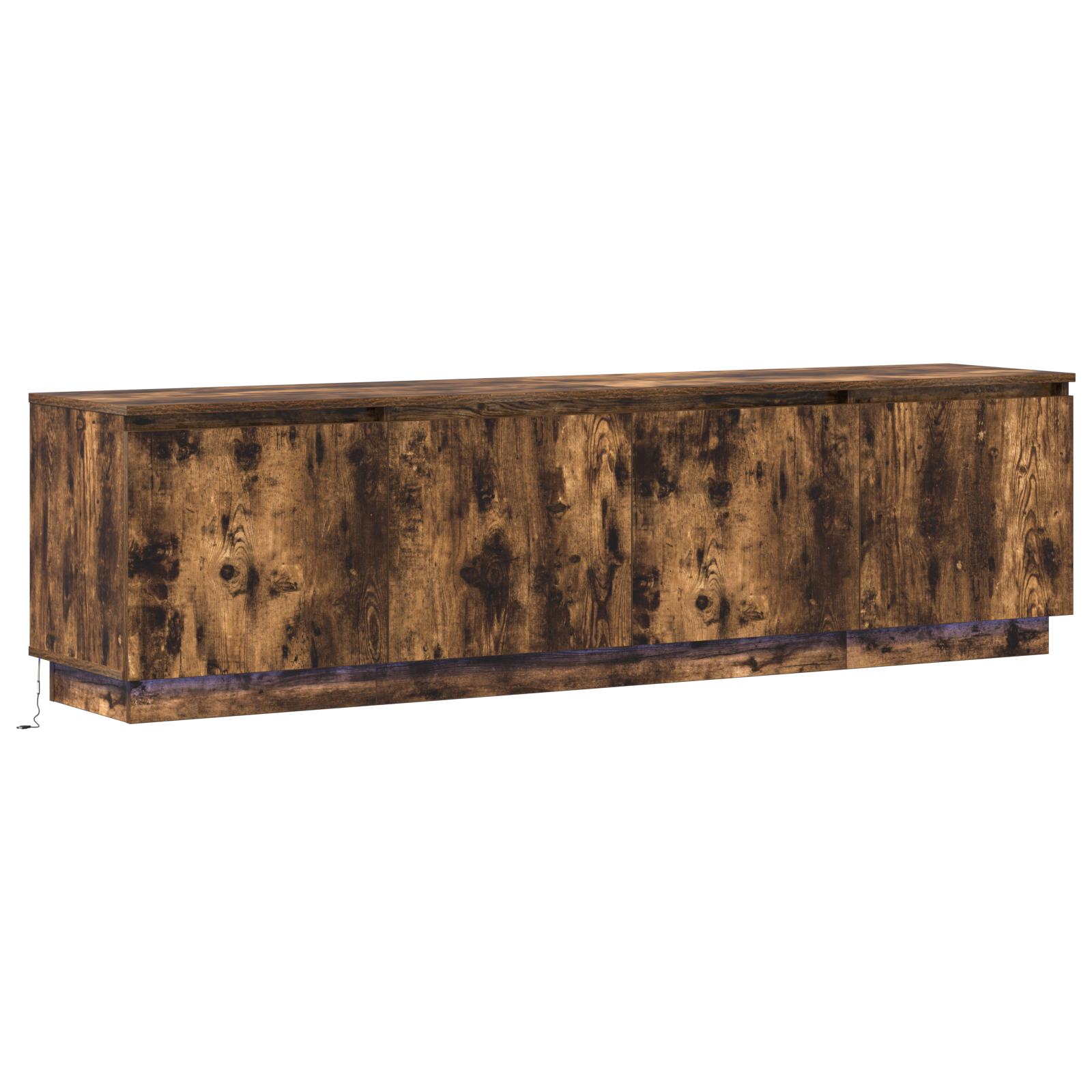 TV-kast Gerookt eiken 180 x 38 x 49 cm Bewerkt hout is nu te koop bij PeponiXL, paradijselijk wonen!