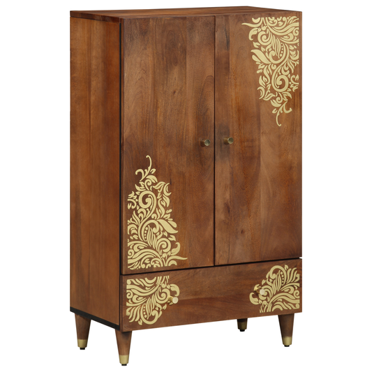 Hoge kast Bruin 60 x 33 x 100 cm Massief Mango Hout is nu te koop bij PeponiXL, paradijselijk wonen!