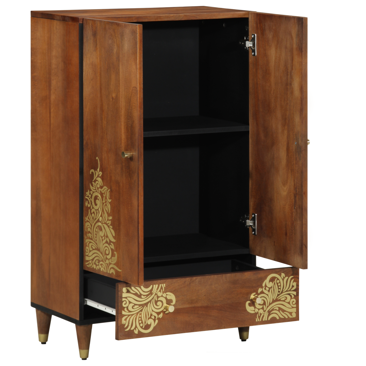 Hoge kast Bruin 60 x 33 x 100 cm Massief Mango Hout
