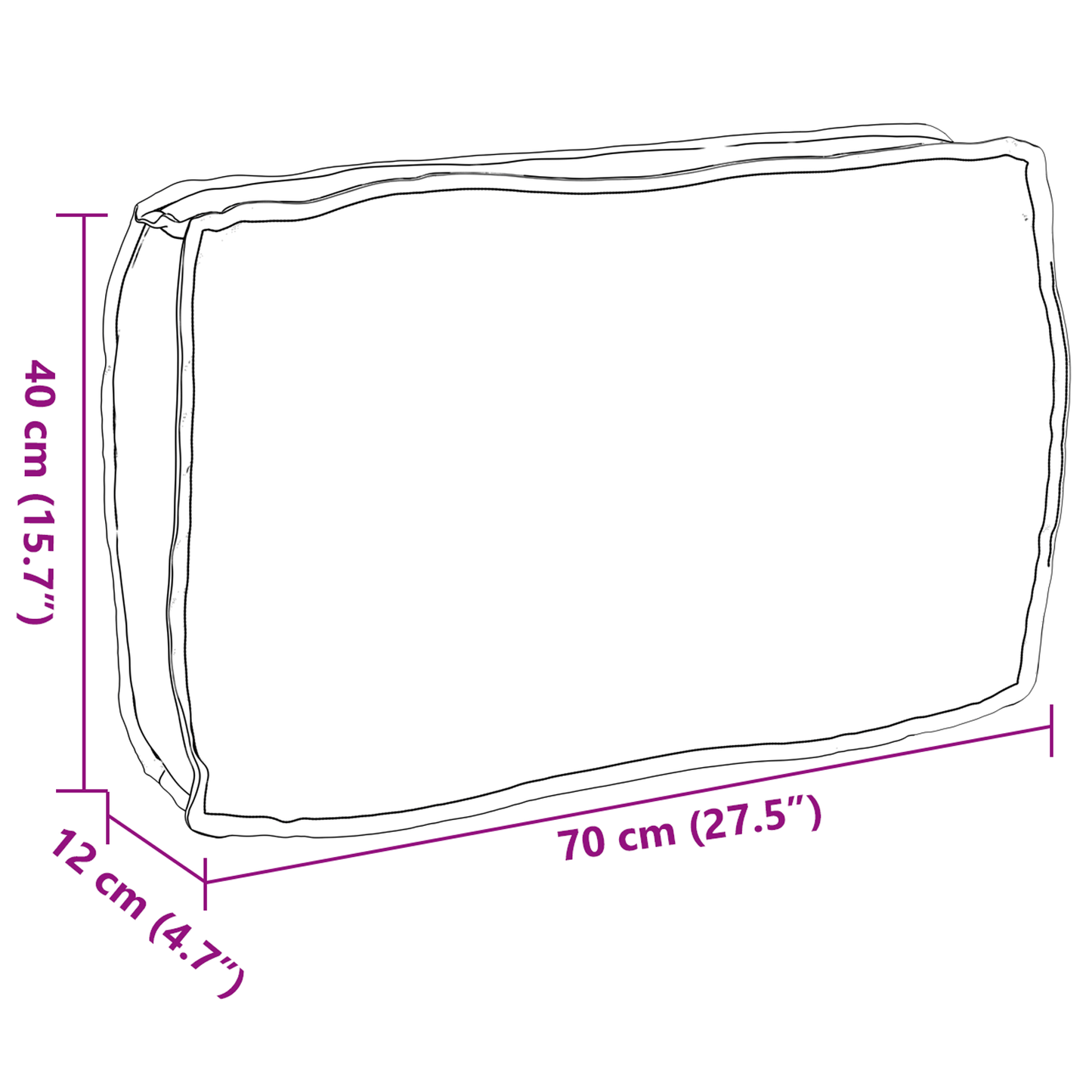 Kussen Blad Bladpatroon 70 x 40 x 12 cm Oxford Stof is nu te koop bij PeponiXL, paradijselijk wonen!