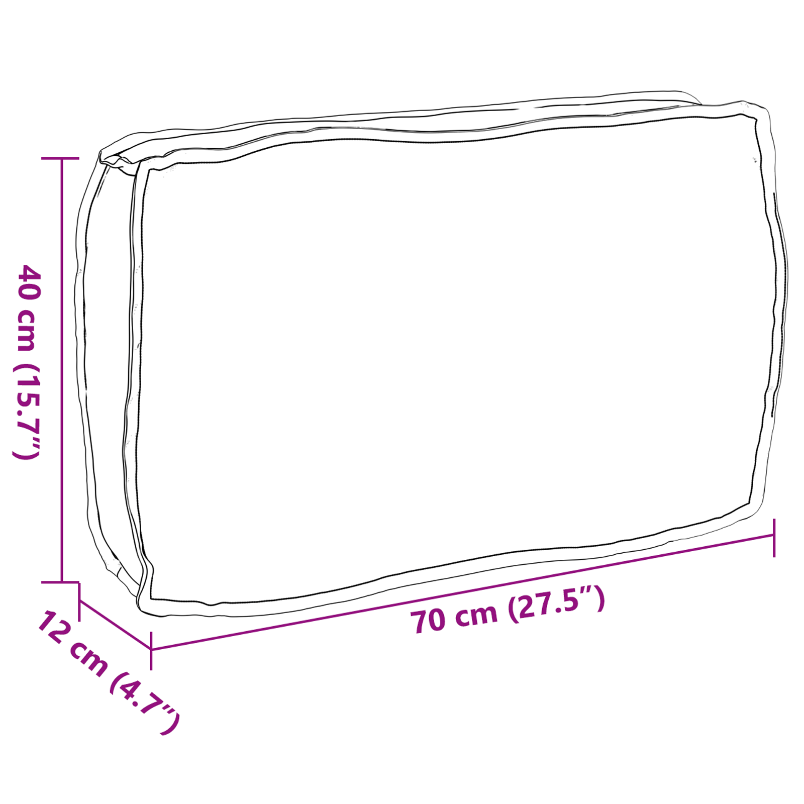 Kussen Blad Bladpatroon 70 x 40 x 12 cm Oxford Stof is nu te koop bij PeponiXL, paradijselijk wonen!