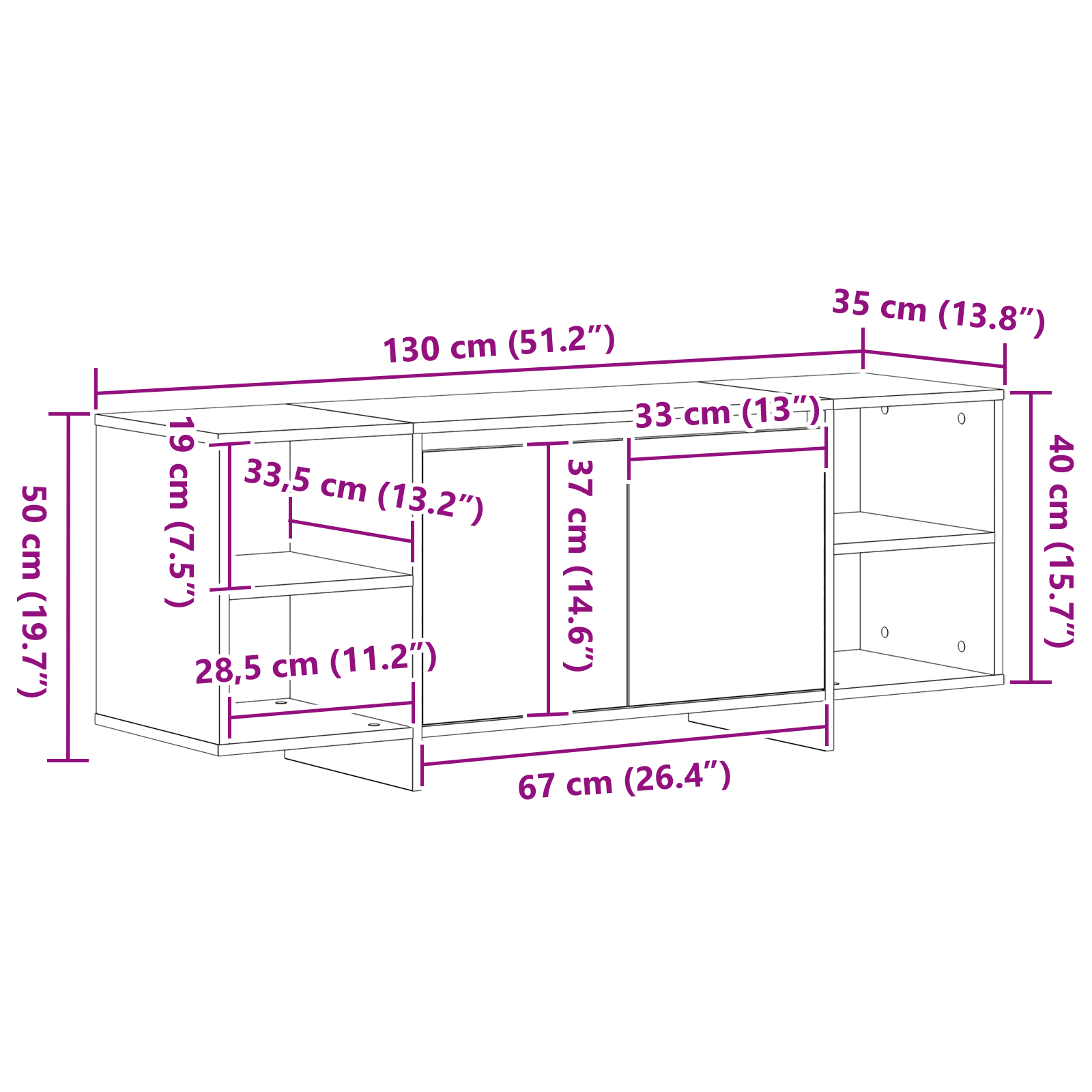TV-kast Zwart Eiken 120 x 30 x 40,5 cm Bewerkt hout is nu te koop bij PeponiXL, paradijselijk wonen!
