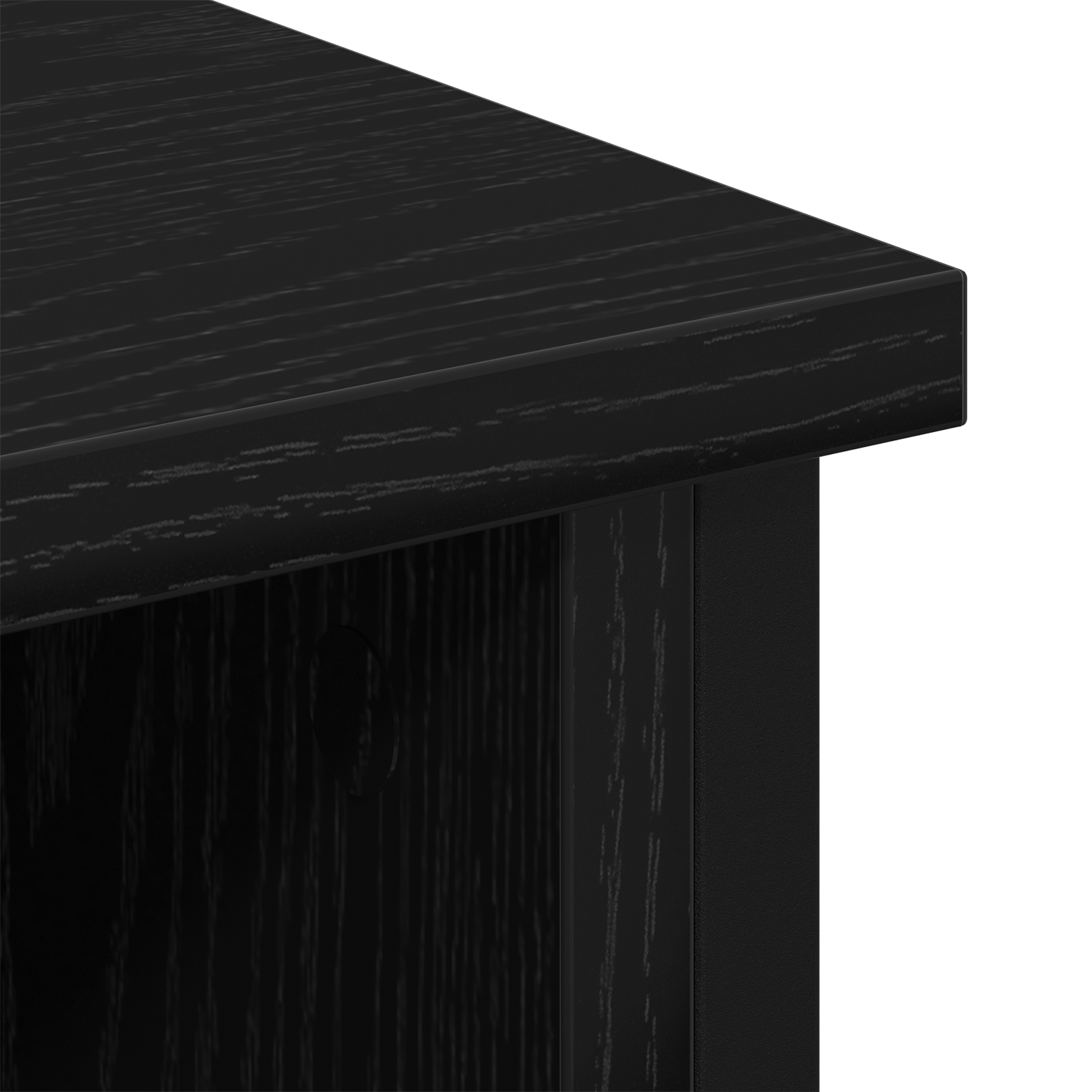 Tv-meubelset Zwart Eiken 100 x 35 x 45 cm Bewerkt hout is nu te koop bij PeponiXL, paradijselijk wonen!