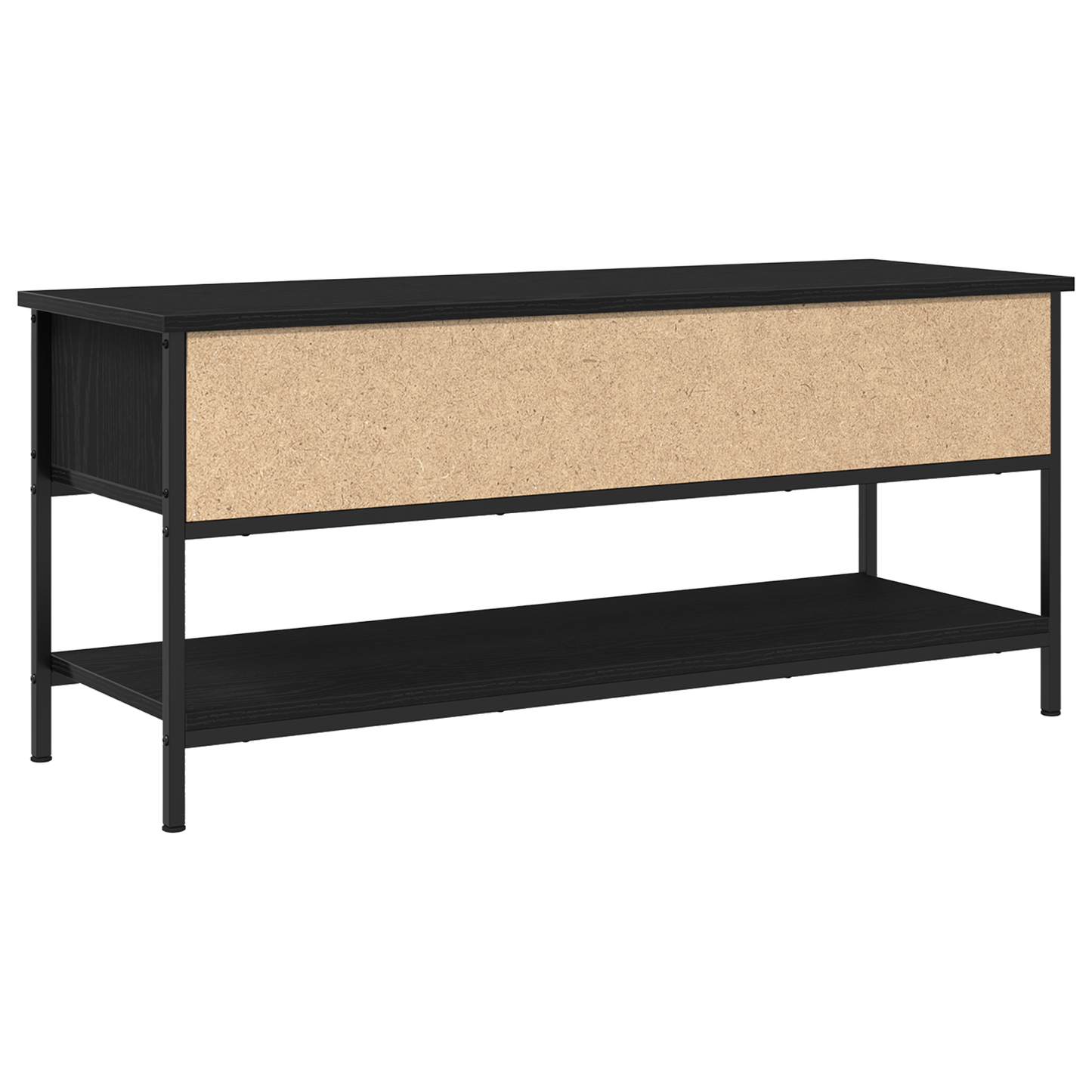 Tv-meubelset Zwart Eiken 100 x 35 x 45 cm Bewerkt hout is nu te koop bij PeponiXL, paradijselijk wonen!