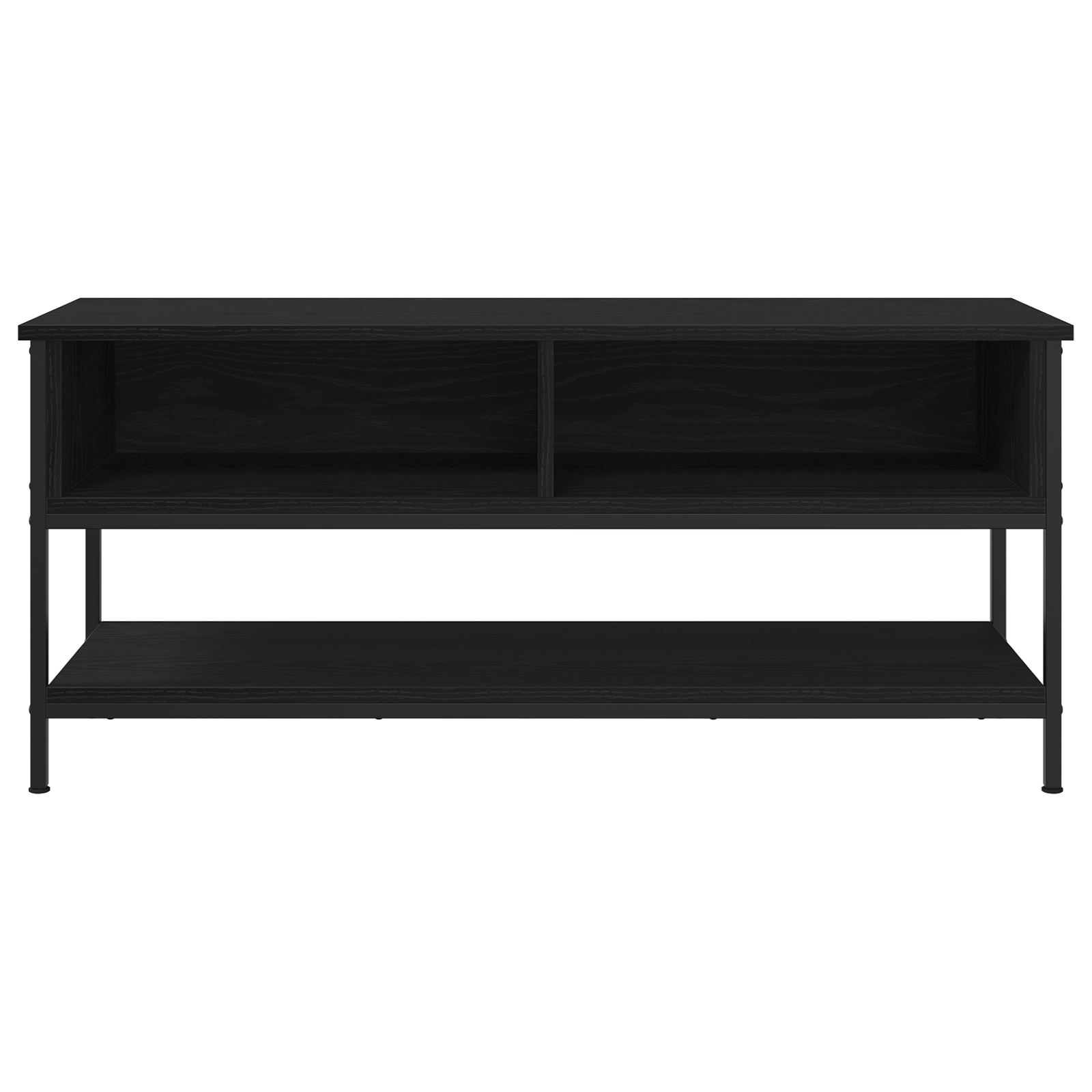 Tv-meubelset Zwart Eiken 100 x 35 x 45 cm Bewerkt hout is nu te koop bij PeponiXL, paradijselijk wonen!