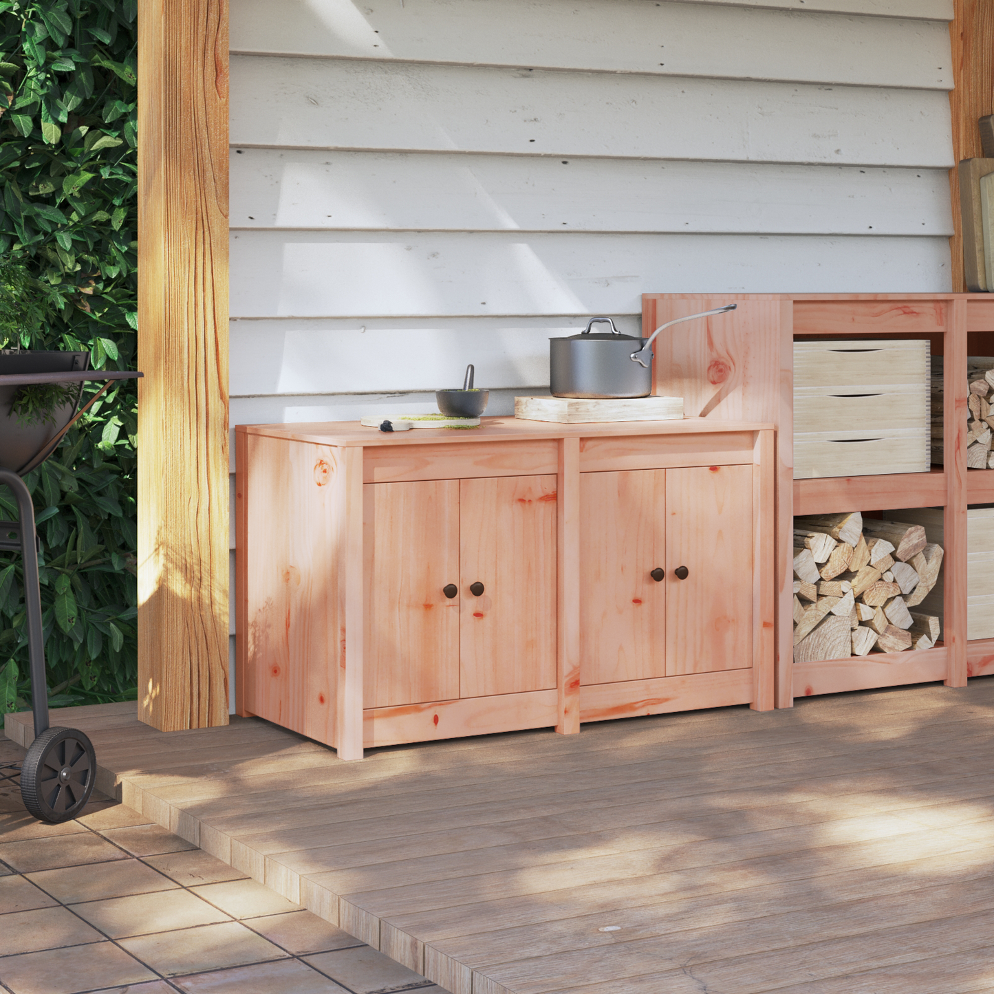 Keukenkast met plank MEPPEL Bruin Eiken 106 x 55 x 64 cm is nu te koop bij PeponiXL, paradijselijk wonen!