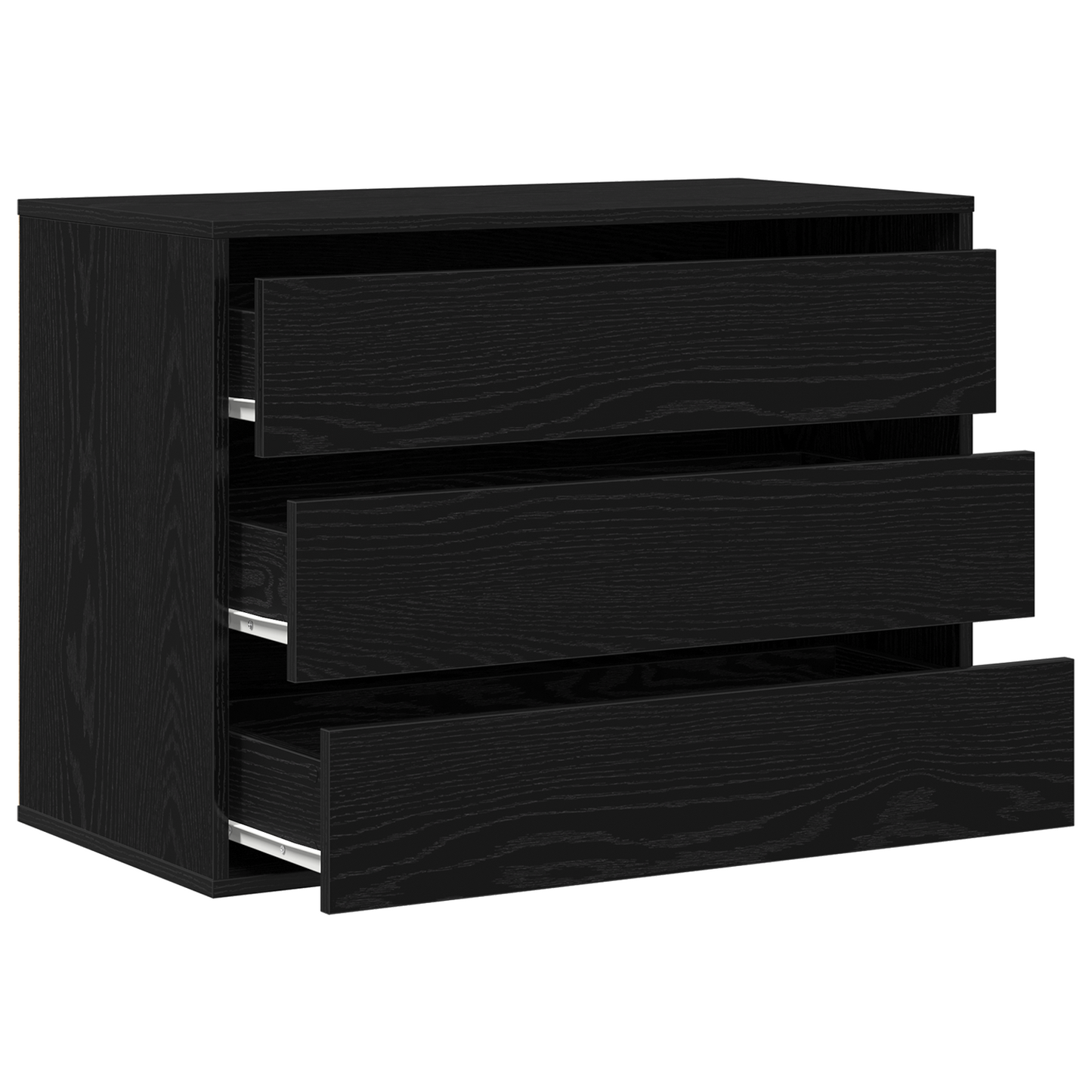 Ladenkast met lade Zwart 80 x 41 x 58 cm Bewerkt hout is nu te koop bij PeponiXL, paradijselijk wonen!