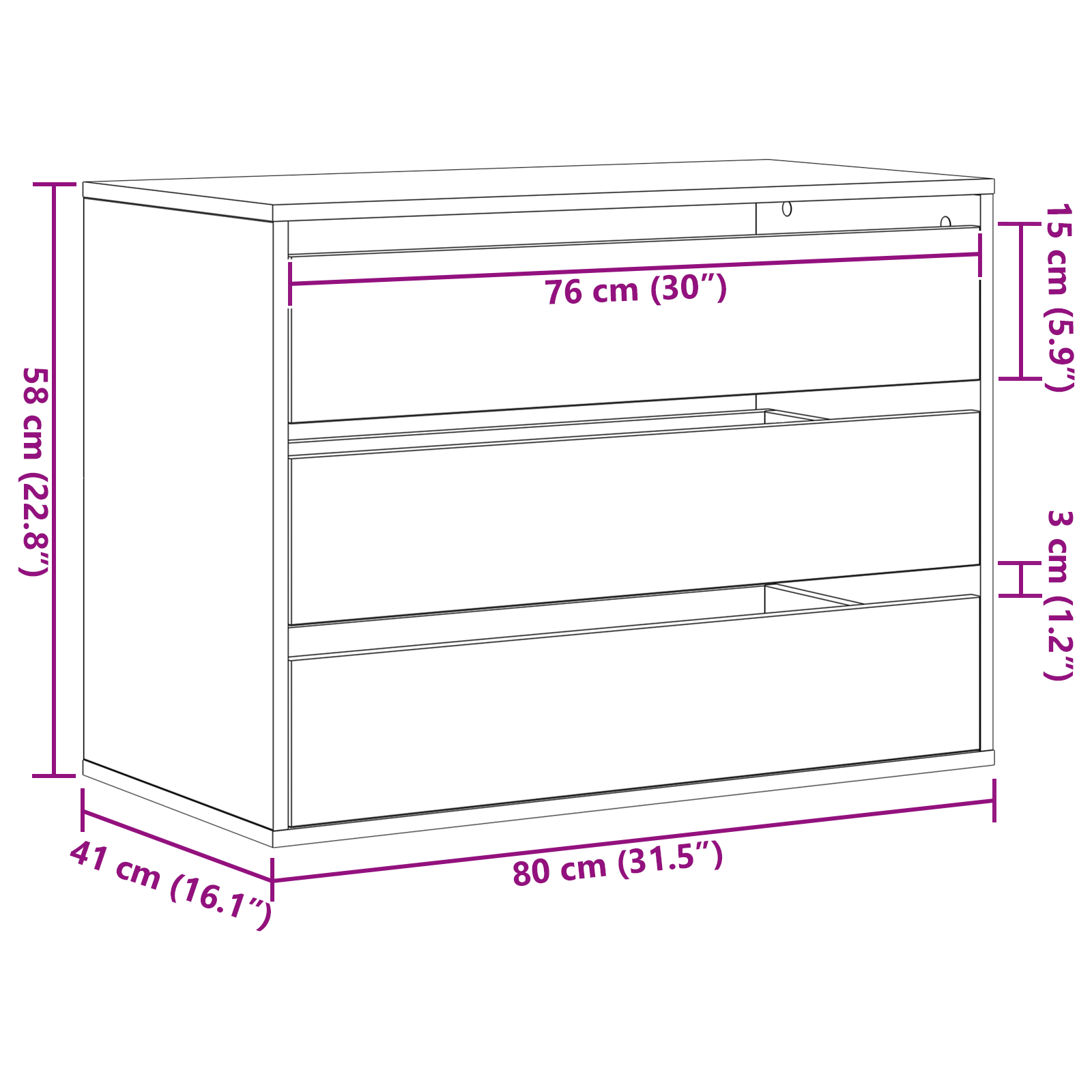 Ladenkast met lade Zwart 80 x 41 x 58 cm Bewerkt hout is nu te koop bij PeponiXL, paradijselijk wonen!