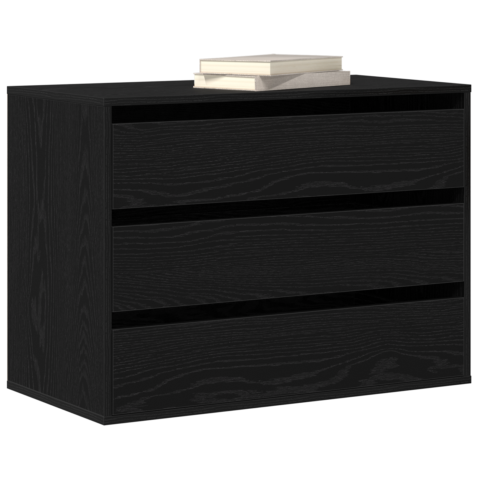 Ladenkast met lade Zwart 80 x 41 x 58 cm Bewerkt hout is nu te koop bij PeponiXL, paradijselijk wonen!