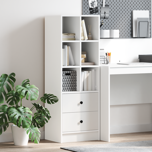 Hoge kast met lade Wit 45,5 x 34 x 127 cm is nu te koop bij PeponiXL, paradijselijk wonen!