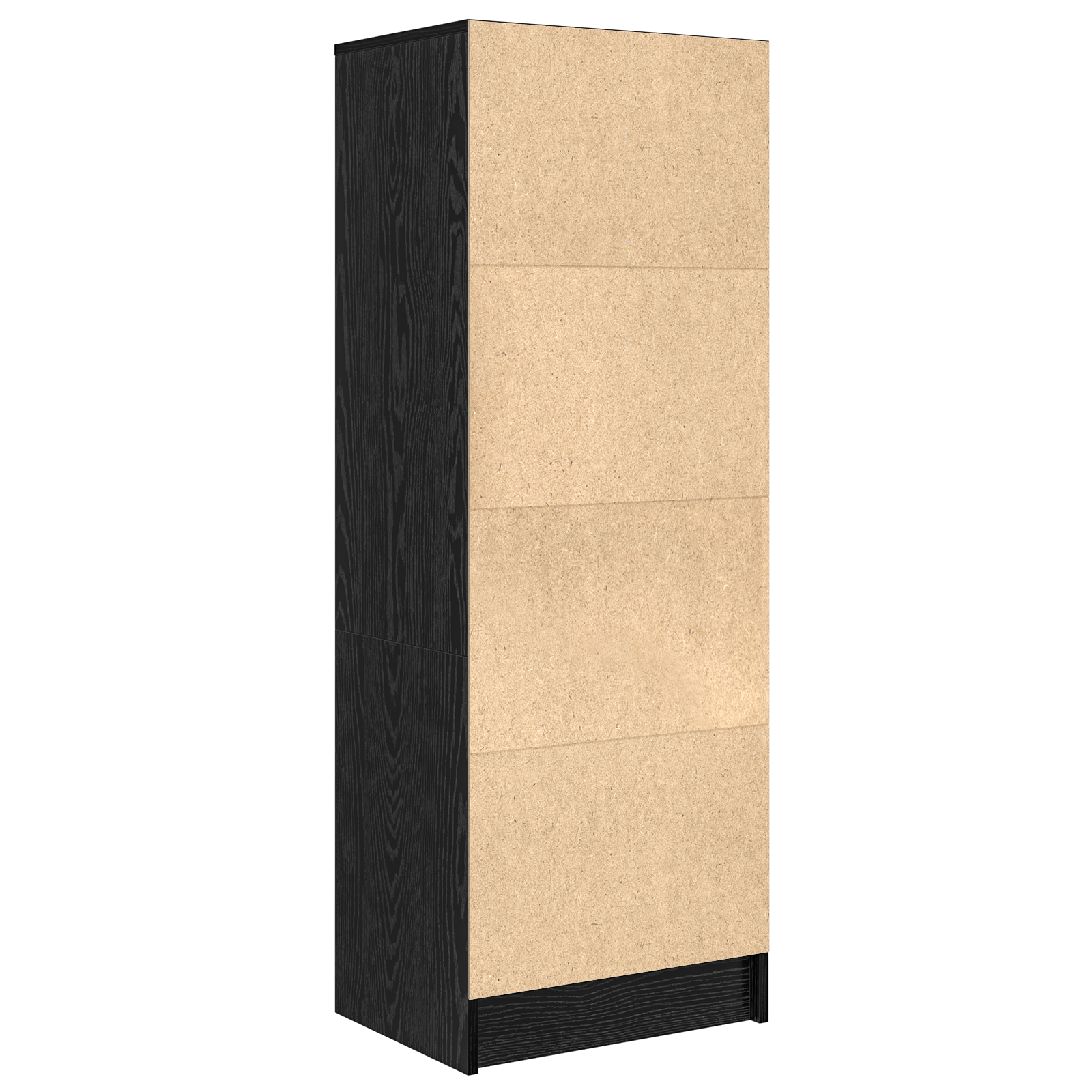 Hoge kast met lade Zwart Eiken 45,5 x 34 x 127 cm is nu te koop bij PeponiXL, paradijselijk wonen!