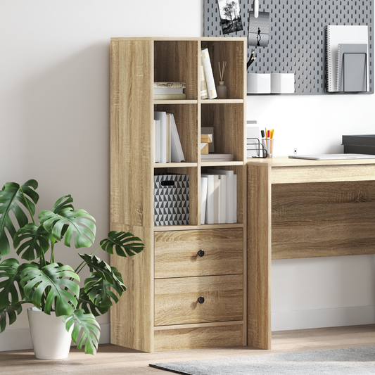 Hoge kast met lade Sonoma Eiken 45,5 x 34 x 127 cm is nu te koop bij PeponiXL, paradijselijk wonen!