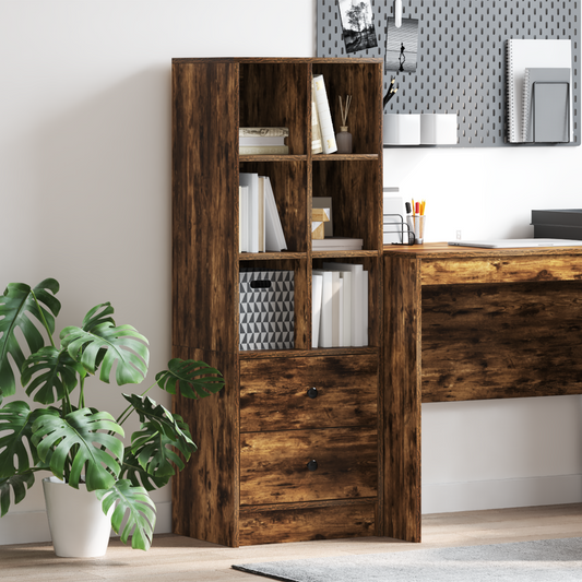 Hoge kast met lade Gerookt eiken 45,5 x 34 x 127 cm is nu te koop bij PeponiXL, paradijselijk wonen!