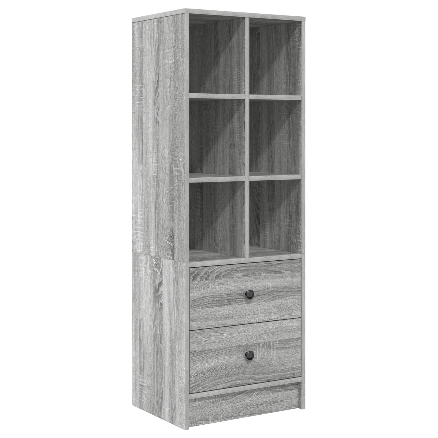 Hoge kast met lade Grijs Sonoma 45,5 x 34 x 127 cm is nu te koop bij PeponiXL, paradijselijk wonen!