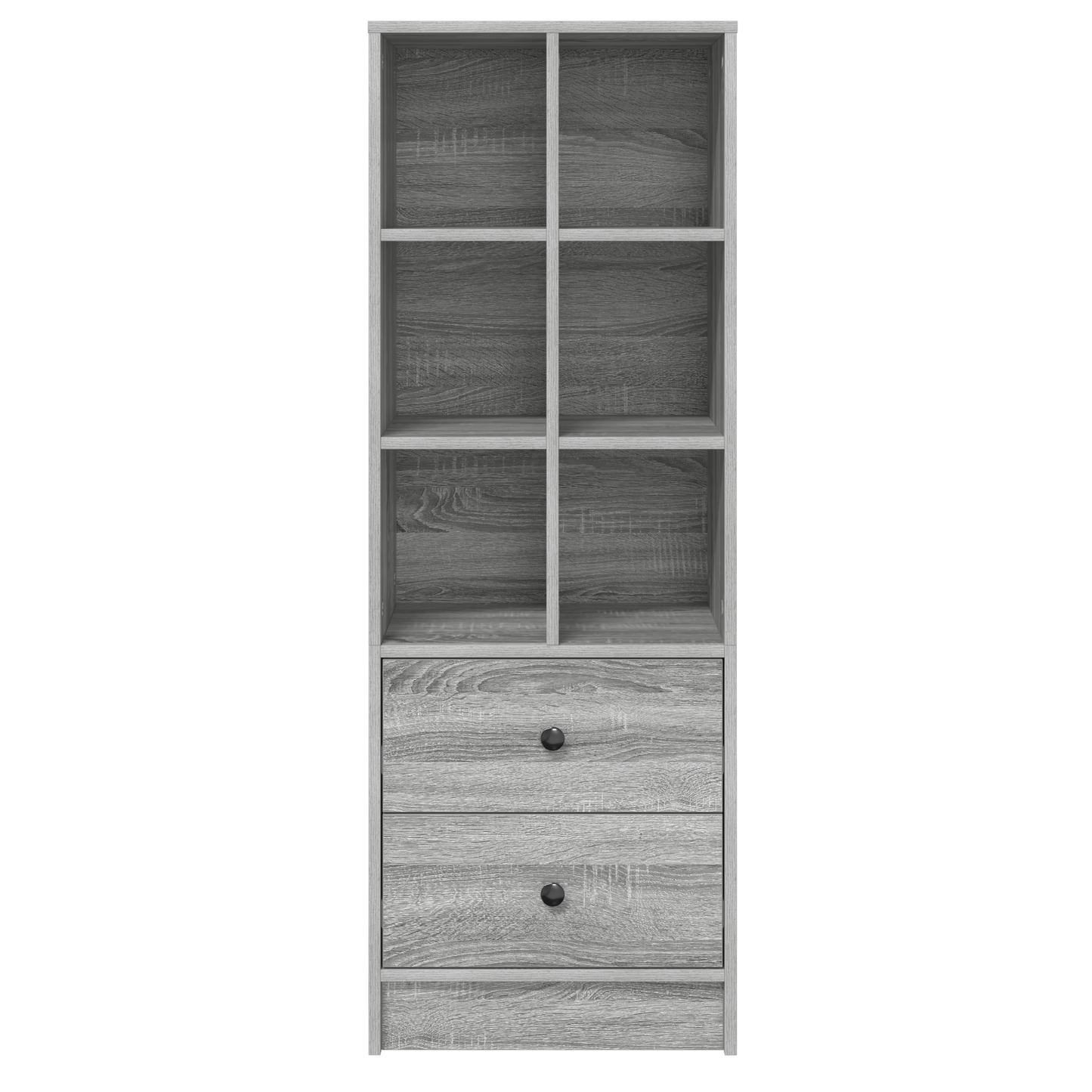Hoge kast met lade Grijs Sonoma 45,5 x 34 x 127 cm is nu te koop bij PeponiXL, paradijselijk wonen!