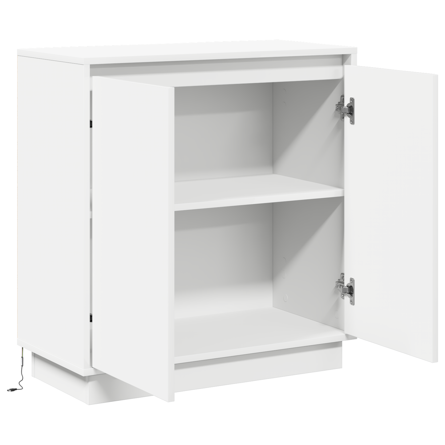 LED Sideboard voor Wit 71 x 34,5 x 75 cm Bewerkt hout is nu te koop bij PeponiXL, paradijselijk wonen!