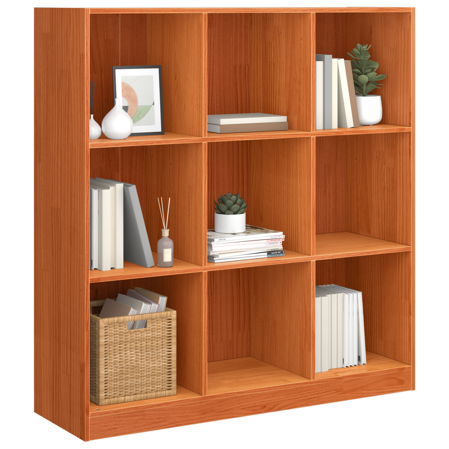 Boekenkast Wasbruin 104 x 33 x 110 cm Massief grenenhout is nu te koop bij PeponiXL, paradijselijk wonen!