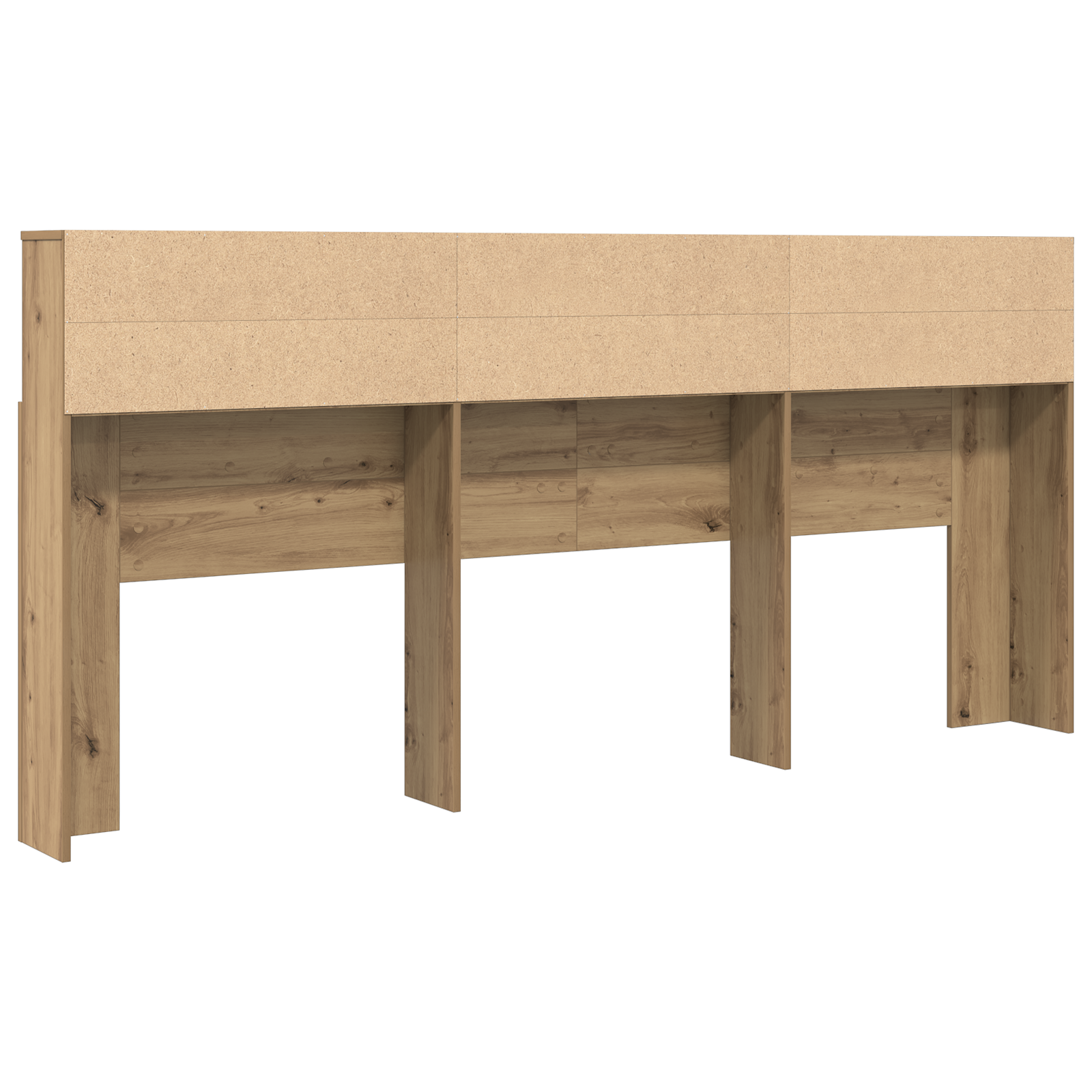 Hoofdeinde kas Artisan Eiken 220 x 19 x 101,5 cm Bewerkt hout is nu te koop bij PeponiXL, paradijselijk wonen!