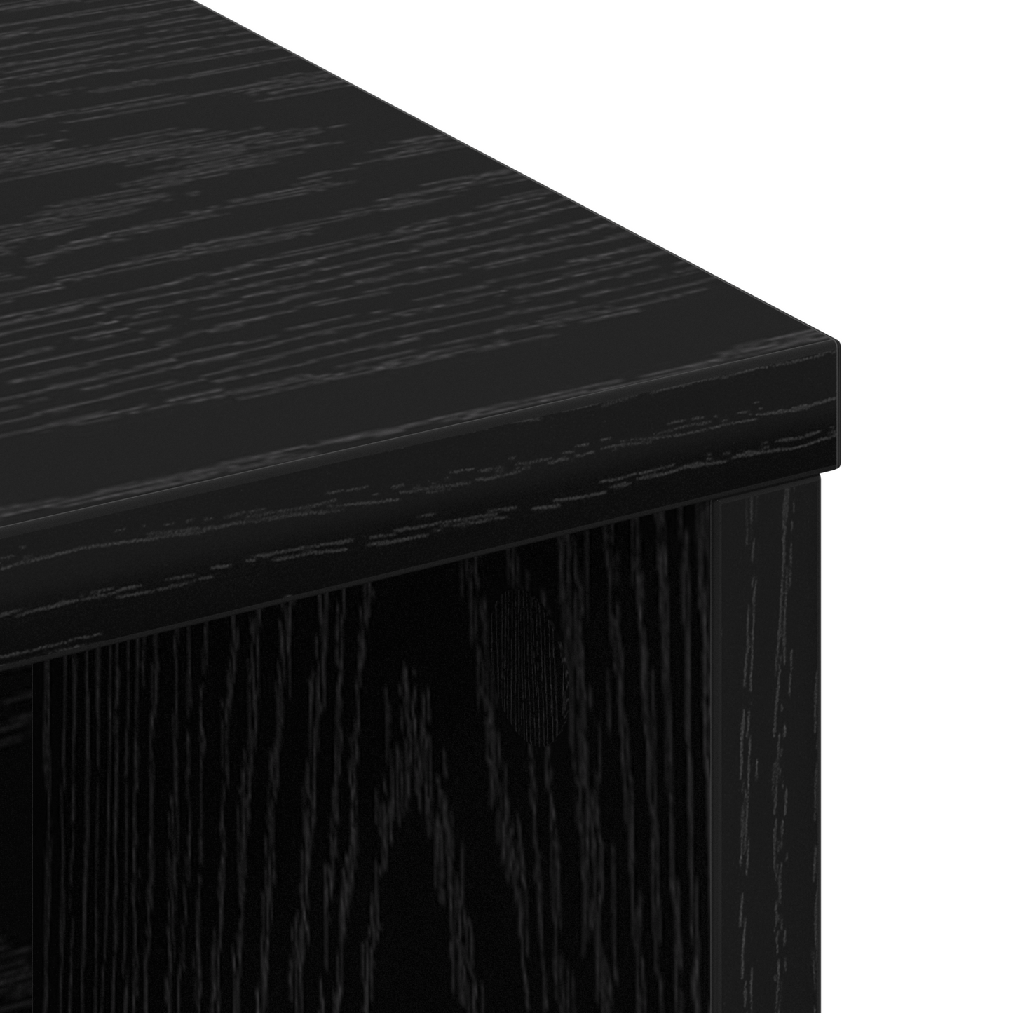 Hoofdeinde kas Zwart Eiken 220 x 19 x 101,5 cm Bewerkt hout is nu te koop bij PeponiXL, paradijselijk wonen!
