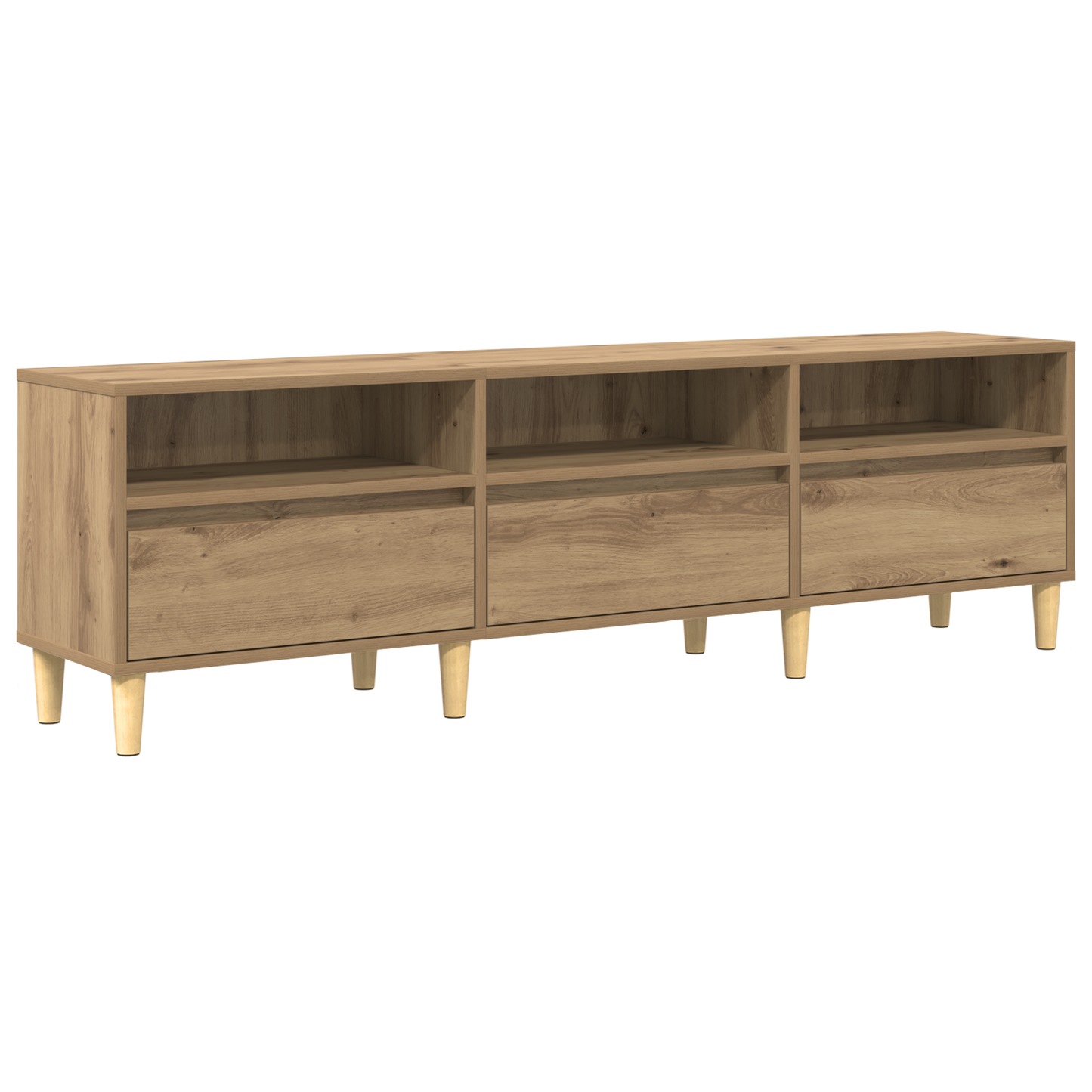 TV-kast met lade Artisan Eiken 150 x 30 x 45 cm Bewerkt hout is nu te koop bij PeponiXL, paradijselijk wonen!